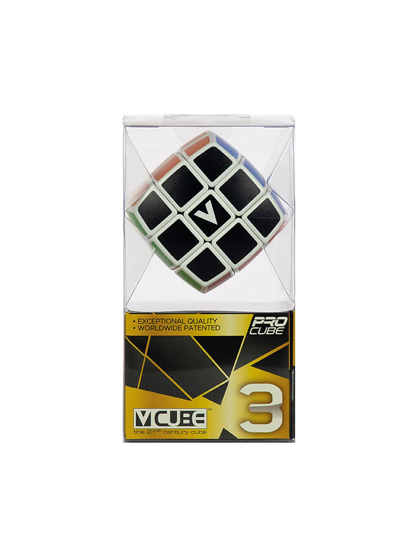 V-CUBE | Zauberwürfel gewölbt 3x3x3 | keine Farbe