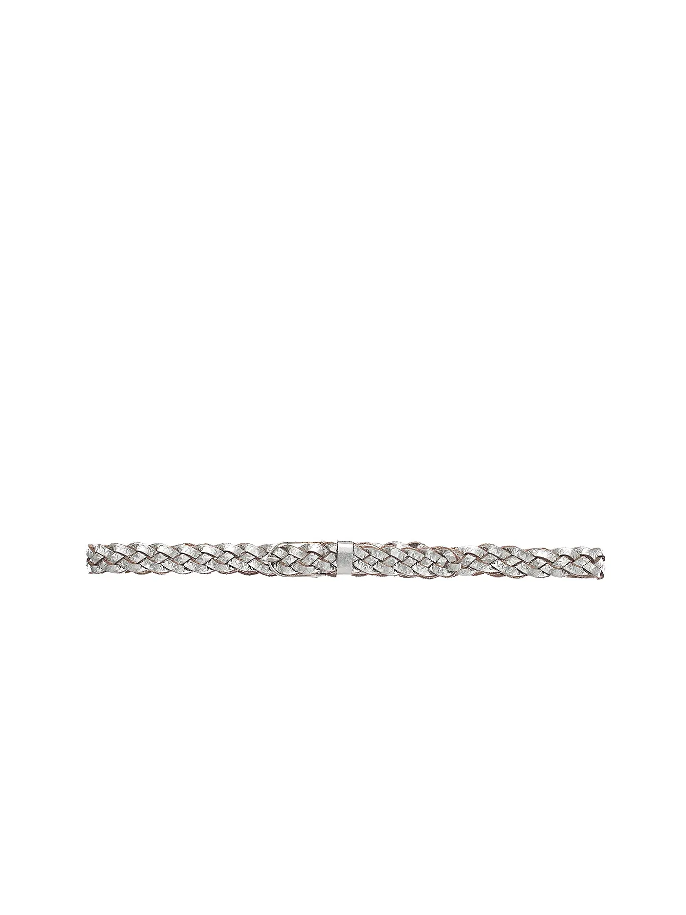 VANZETTI | Ledergürtel | silber