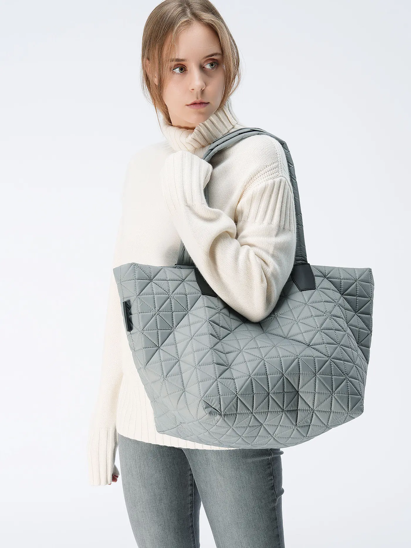 VEE COLLECTIVE | Tasche - Shopper VEE TOTE Medium | hellgrau