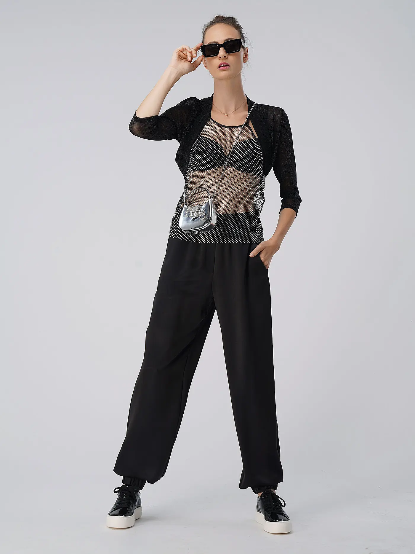 VERA MONT | Bolero 3/4  | schwarz