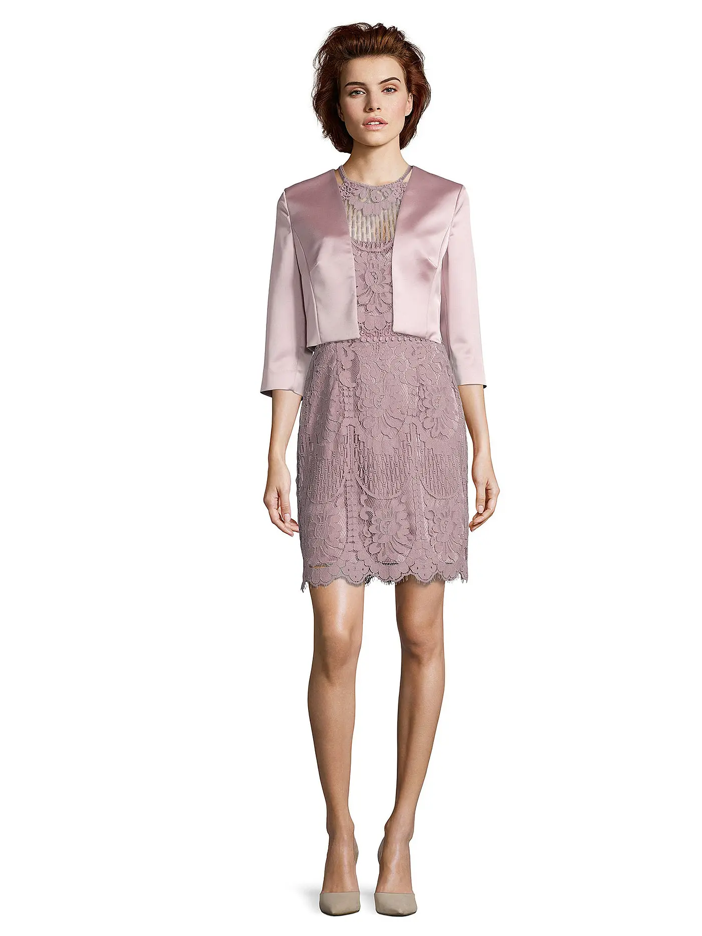 VERA MONT | Satin-Bolero | rosa