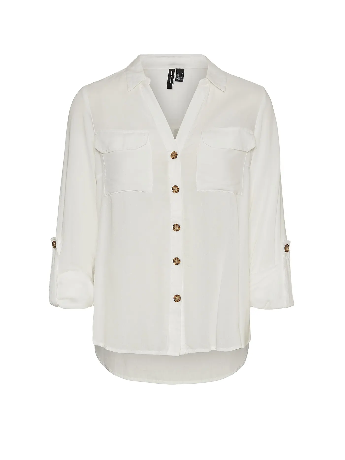 VERO MODA | Bluse langarm VMBUMPY | weiss