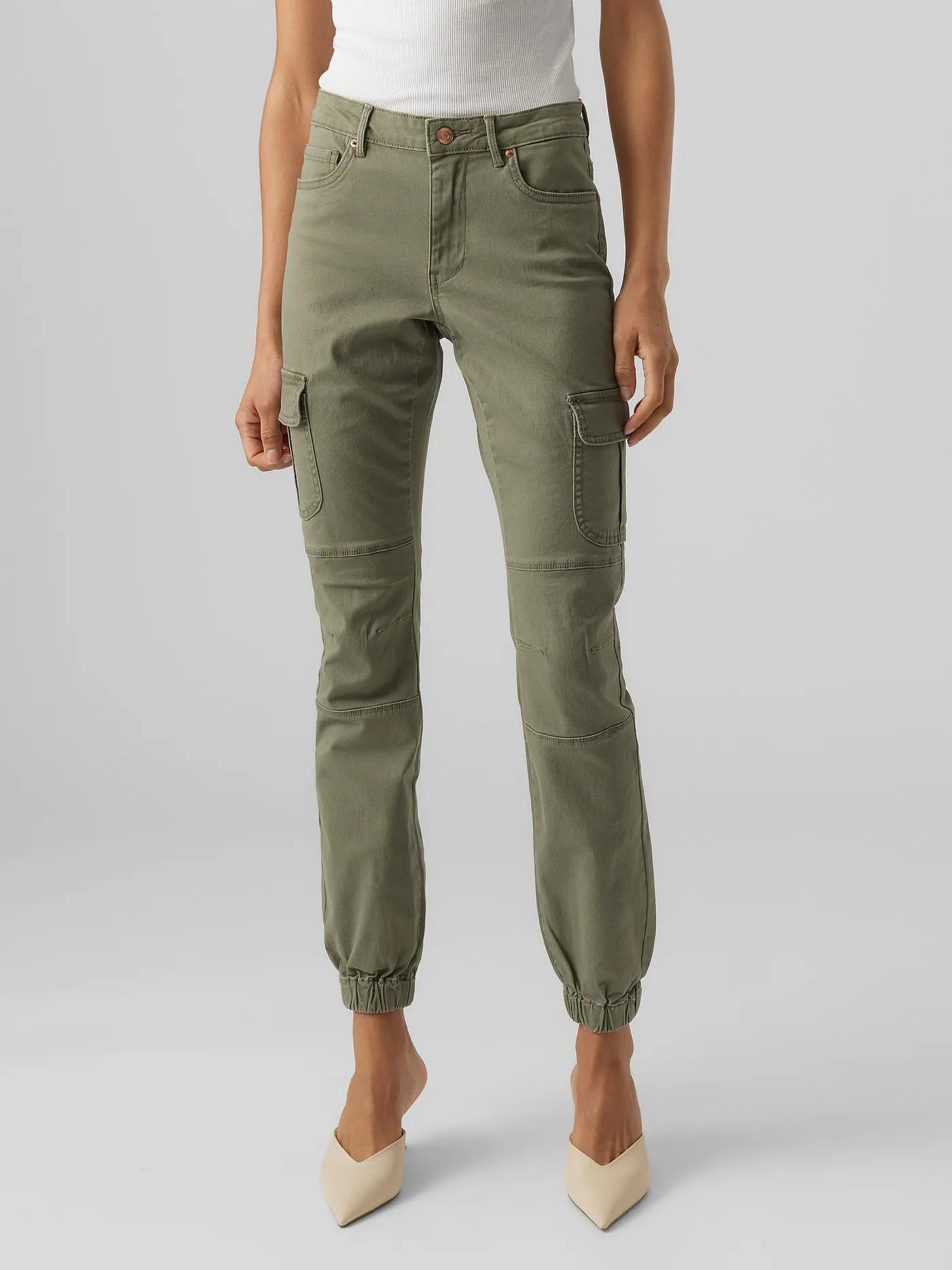 VERO MODA | Cargohose VMIVY | grün