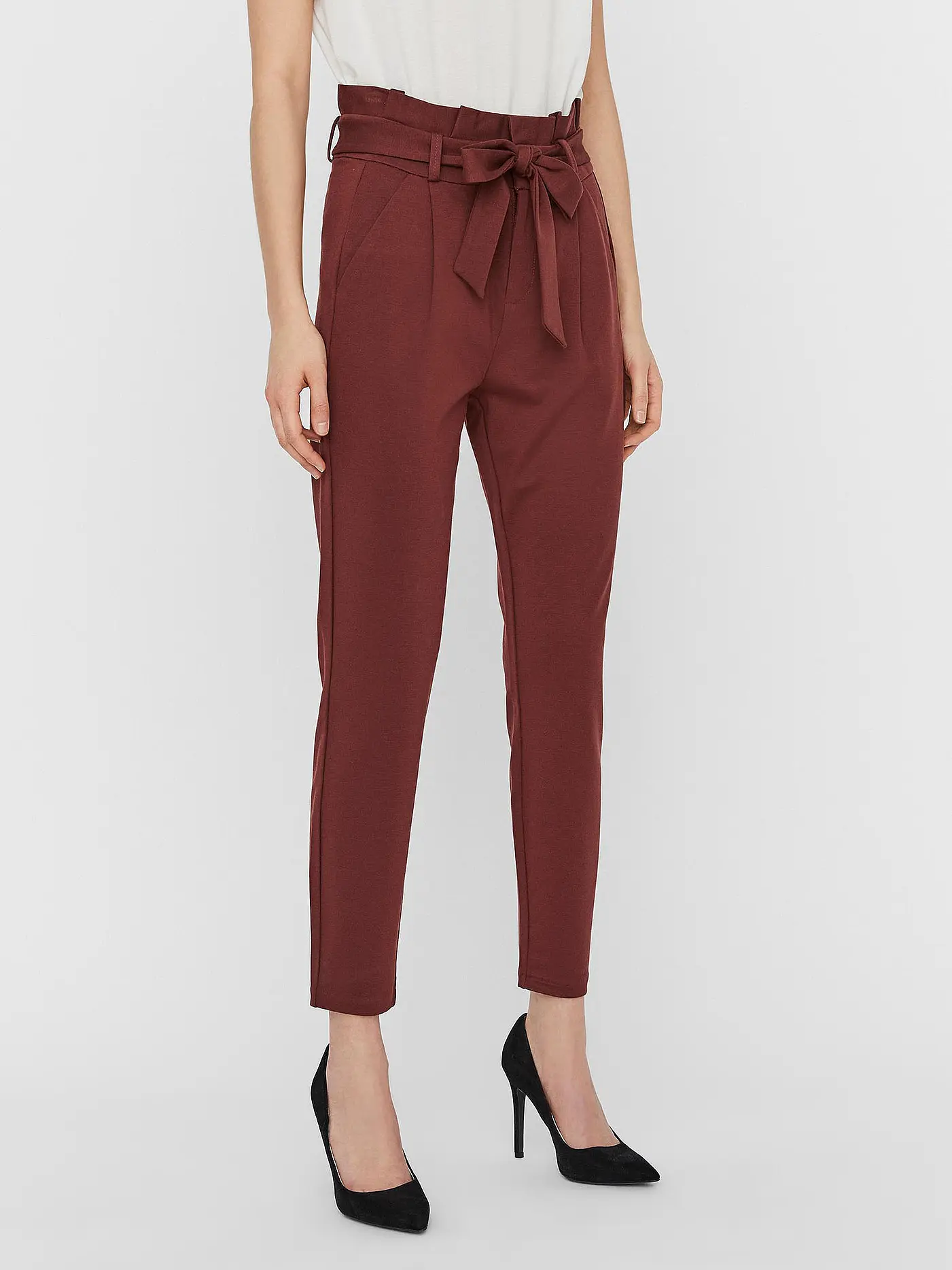 VERO MODA | Highwaist Hose Loose Fit VMEVA | braun