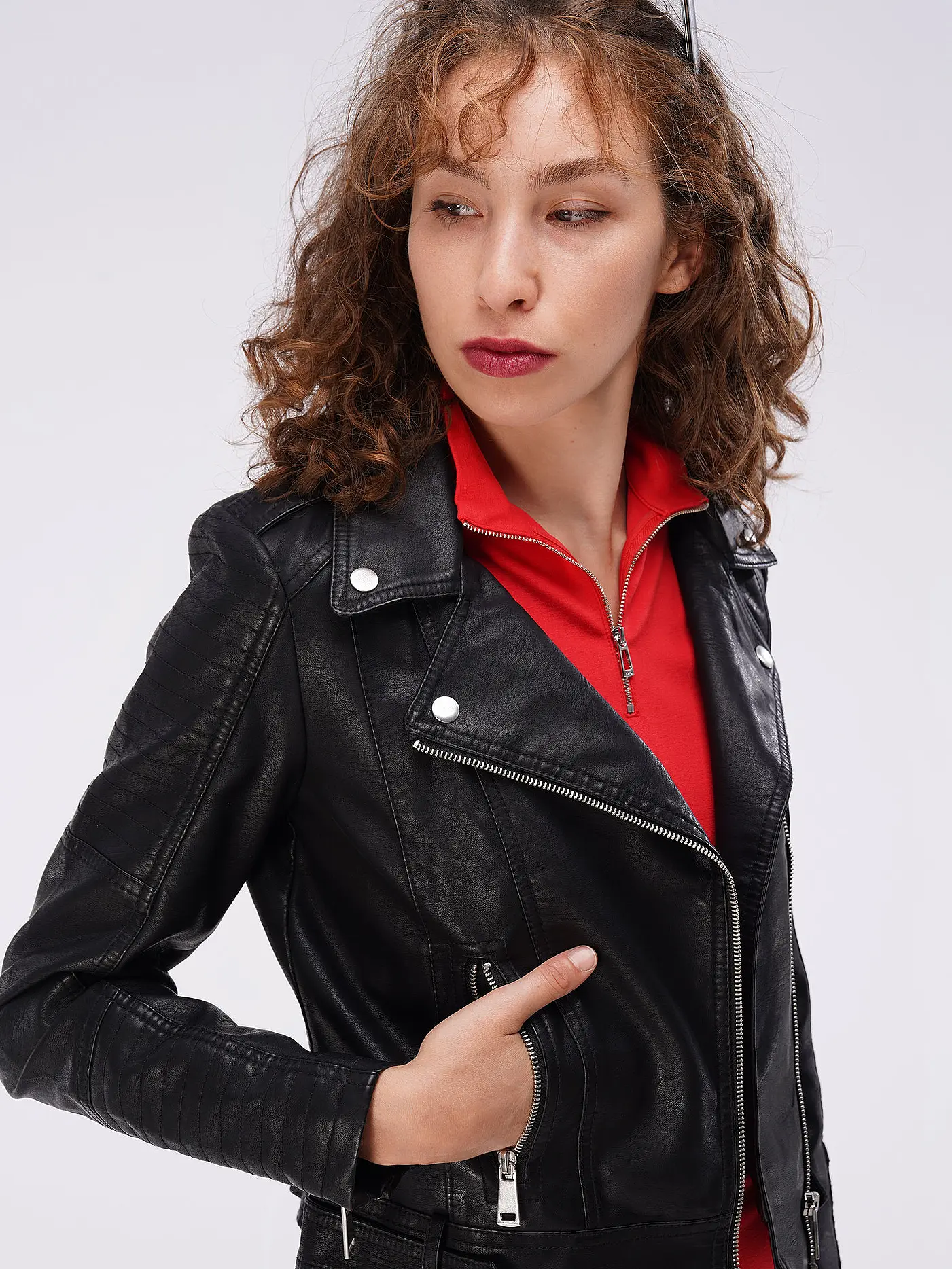VERO MODA | Jacke in Lederoptik VMKERRIULTRA | schwarz