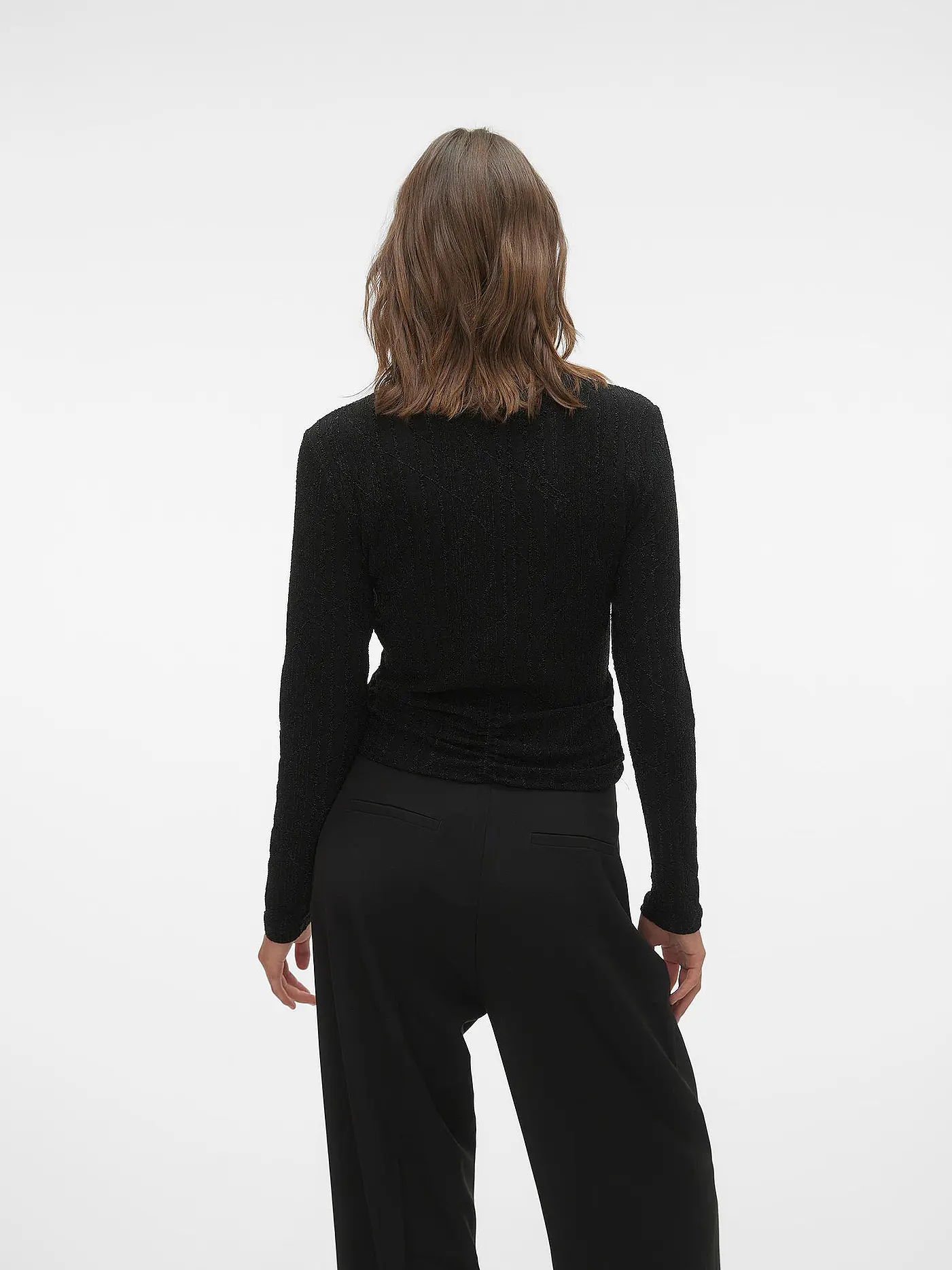 VERO MODA | Langarmshirt VMKANZ | schwarz