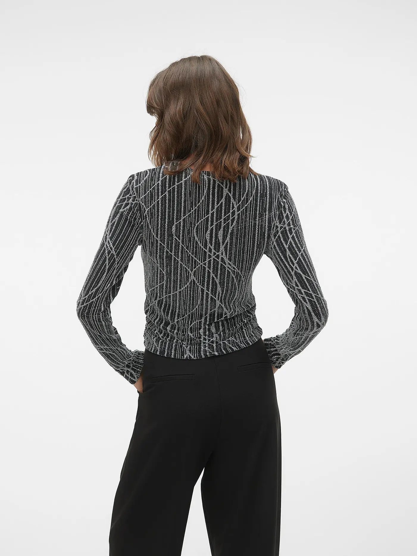 VERO MODA | Langarmshirt VMKANZ | schwarz