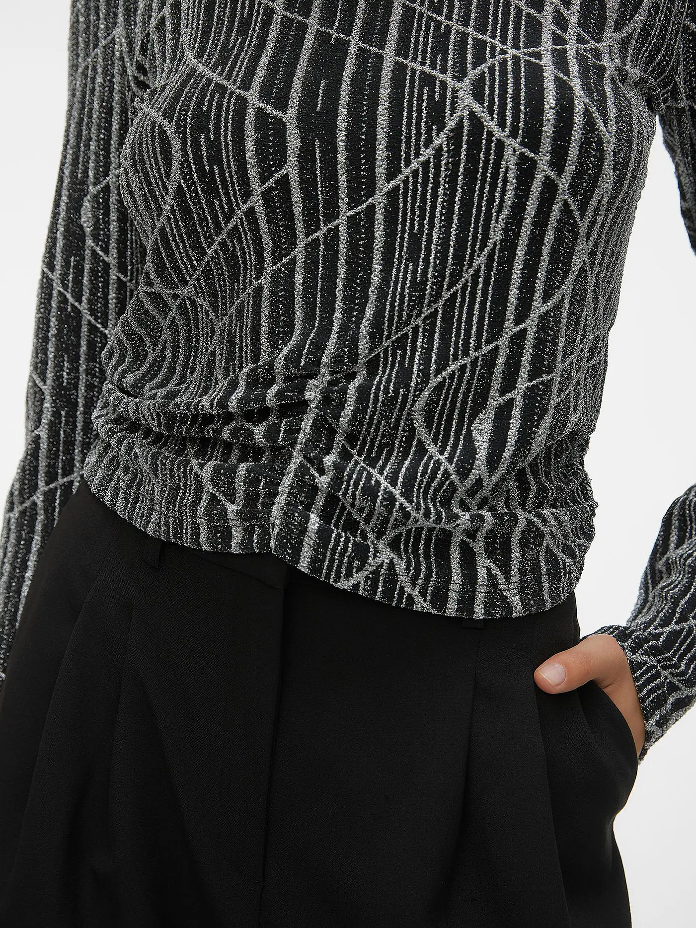 VERO MODA | Langarmshirt VMKANZ | schwarz