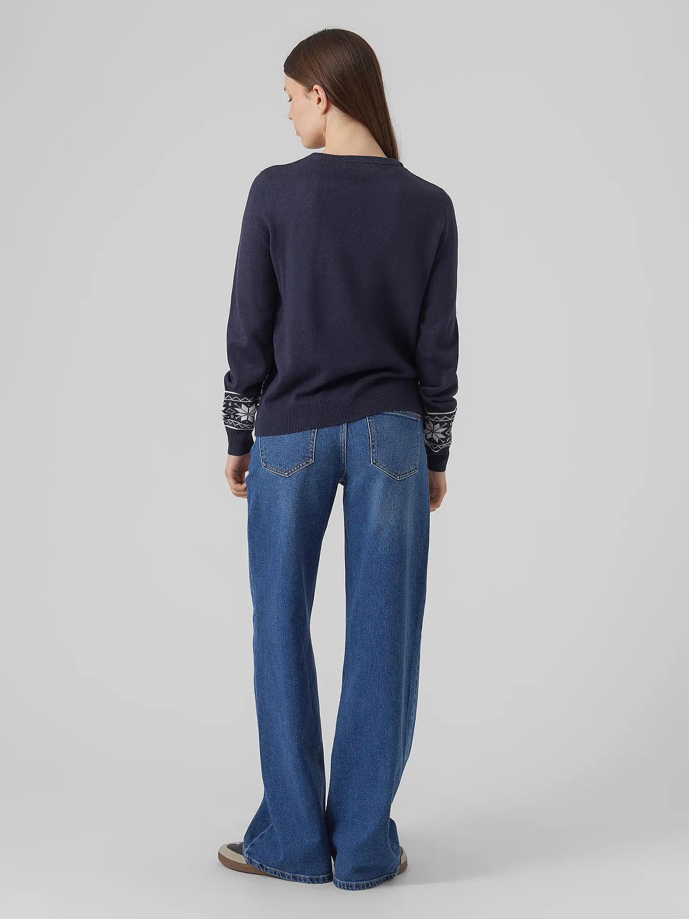 VERO MODA | Pullover VMNEWFROSTYDEER | dunkelblau
