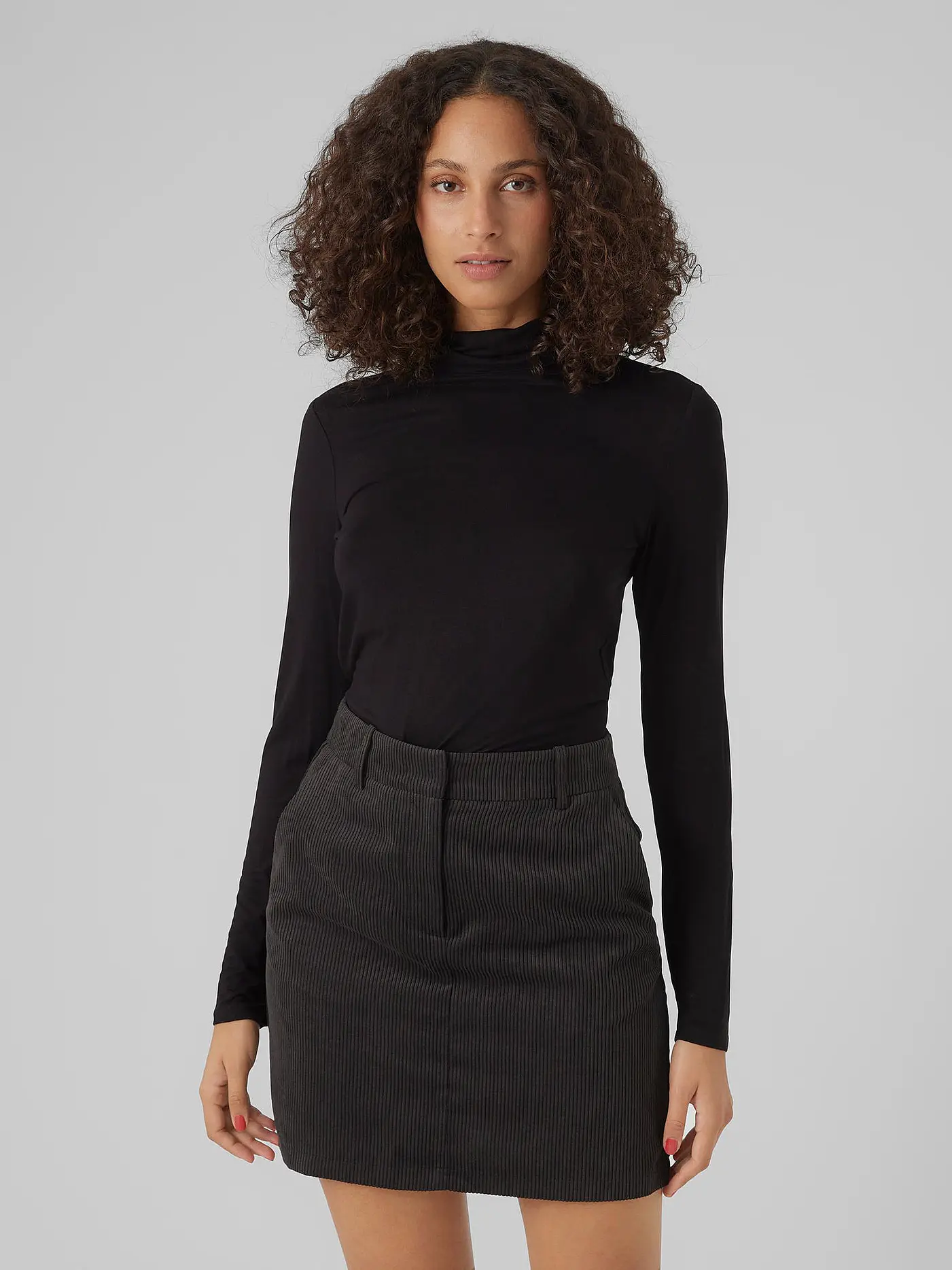 VERO MODA | Rollkragenpullover VMALBERTE | schwarz