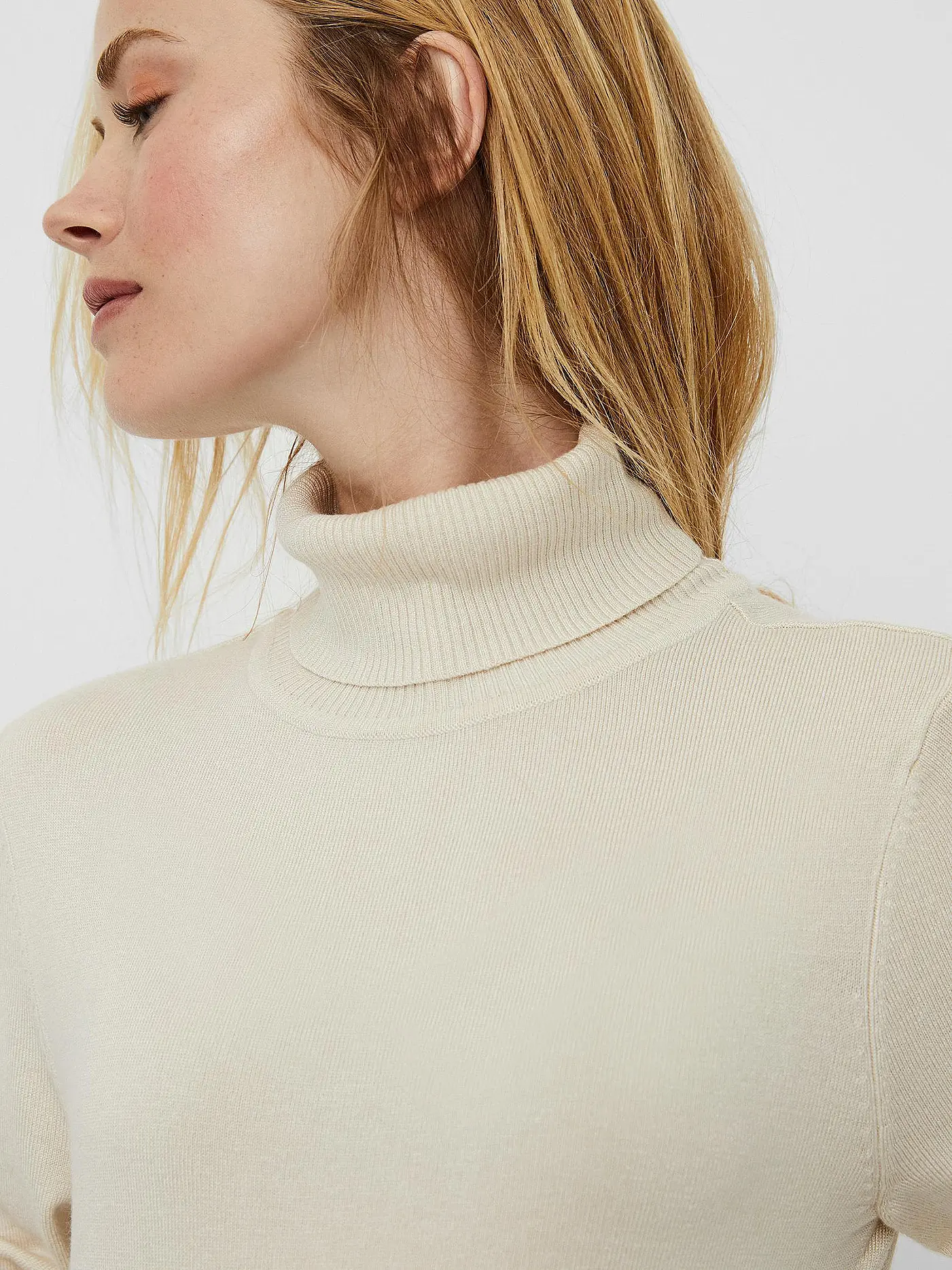 VERO MODA | Rollkragenpullover VMGLORY  | creme