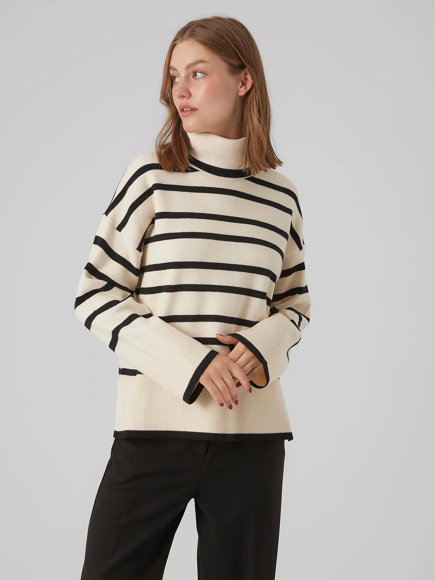 VERO MODA | Rollkragenpullover VMSABA | beige