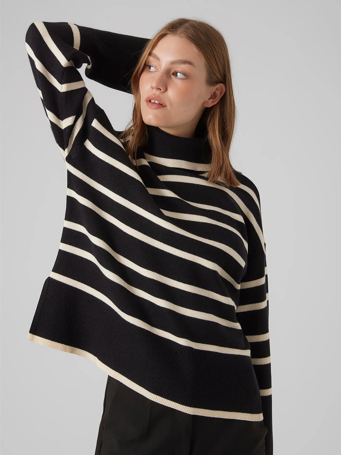 VERO MODA | Rollkragenpullover VMSABA | schwarz