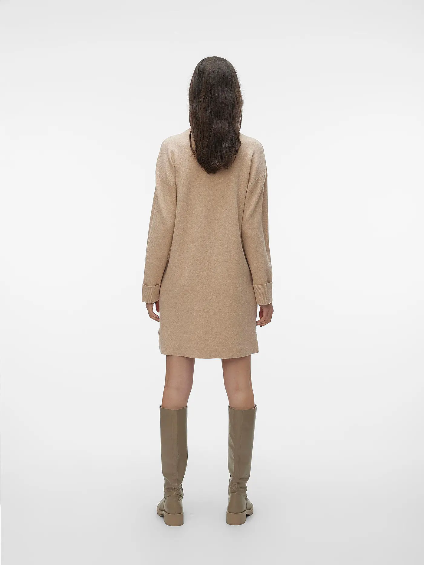VERO MODA | Strickkleid VMGOLDNEEDLE | beige