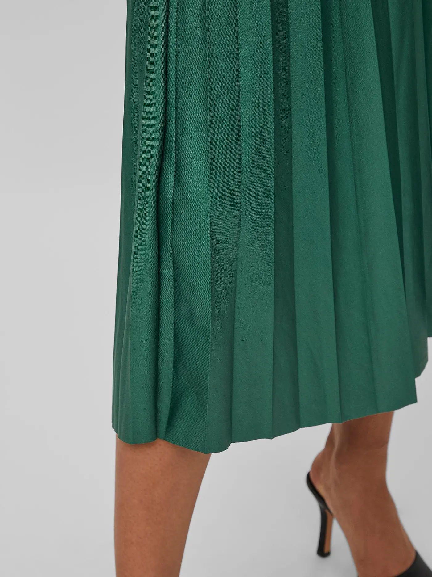 VILA | Plisseerock VINITBAN  | olive