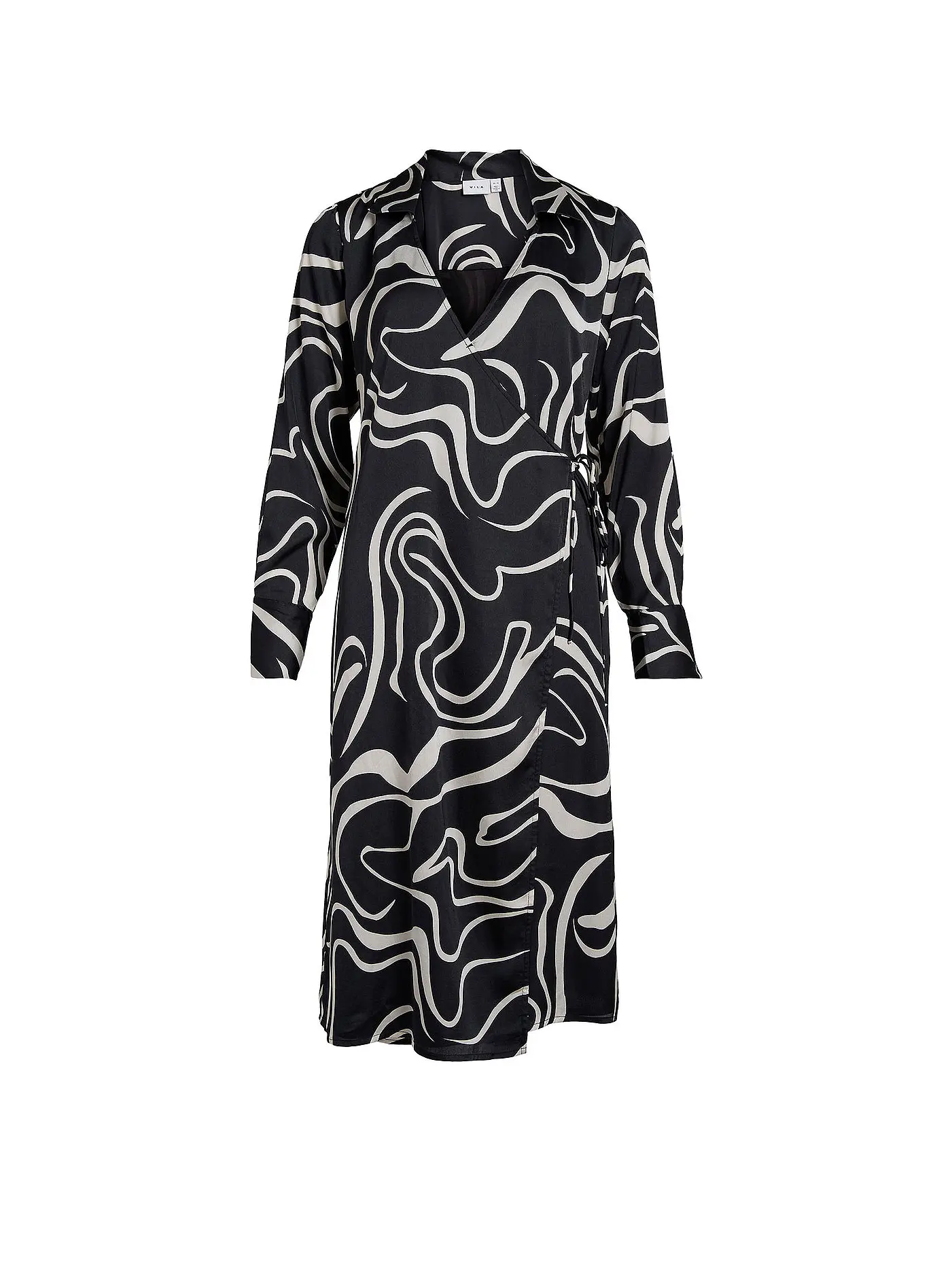 VILA | Wickelkleid VIJULIE | schwarz