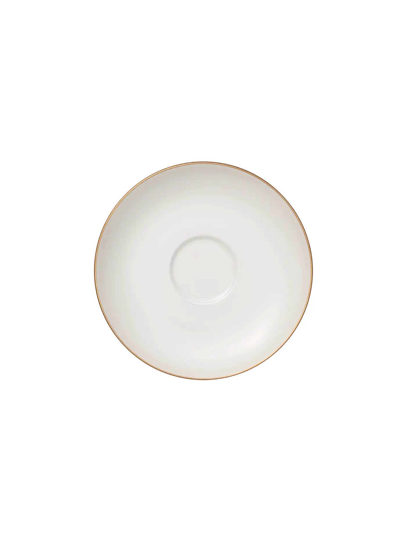 VILLEROY & BOCH SIGNATURE | Kaffee-Untertasse "Anmut Gold" 15cm | weiss