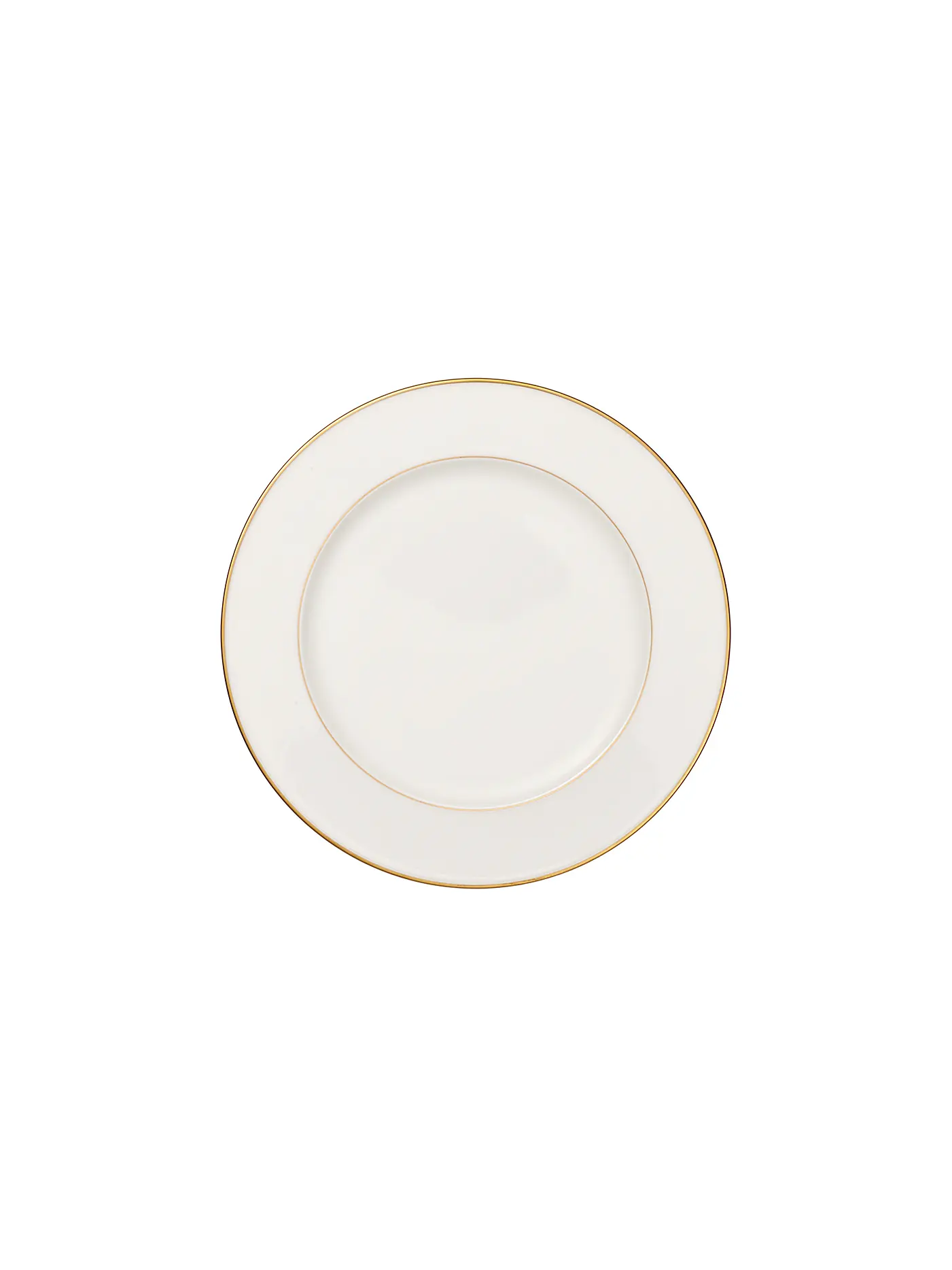 VILLEROY & BOCH SIGNATURE | Platte rund flach "Anmut Gold" 32cm | weiss