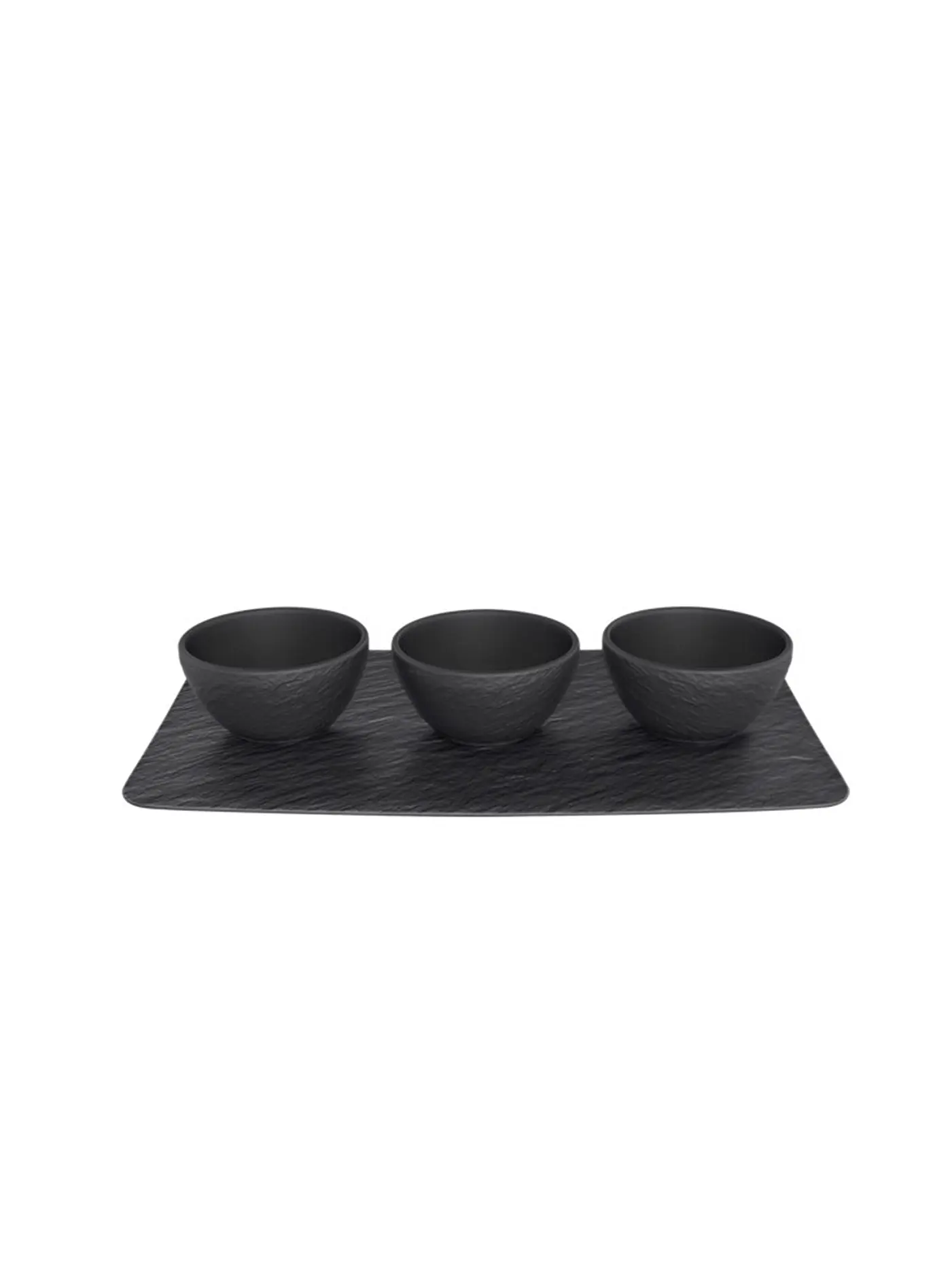 VILLEROY & BOCH | Dipschälchen 4er  Manufacture Rock  | schwarz