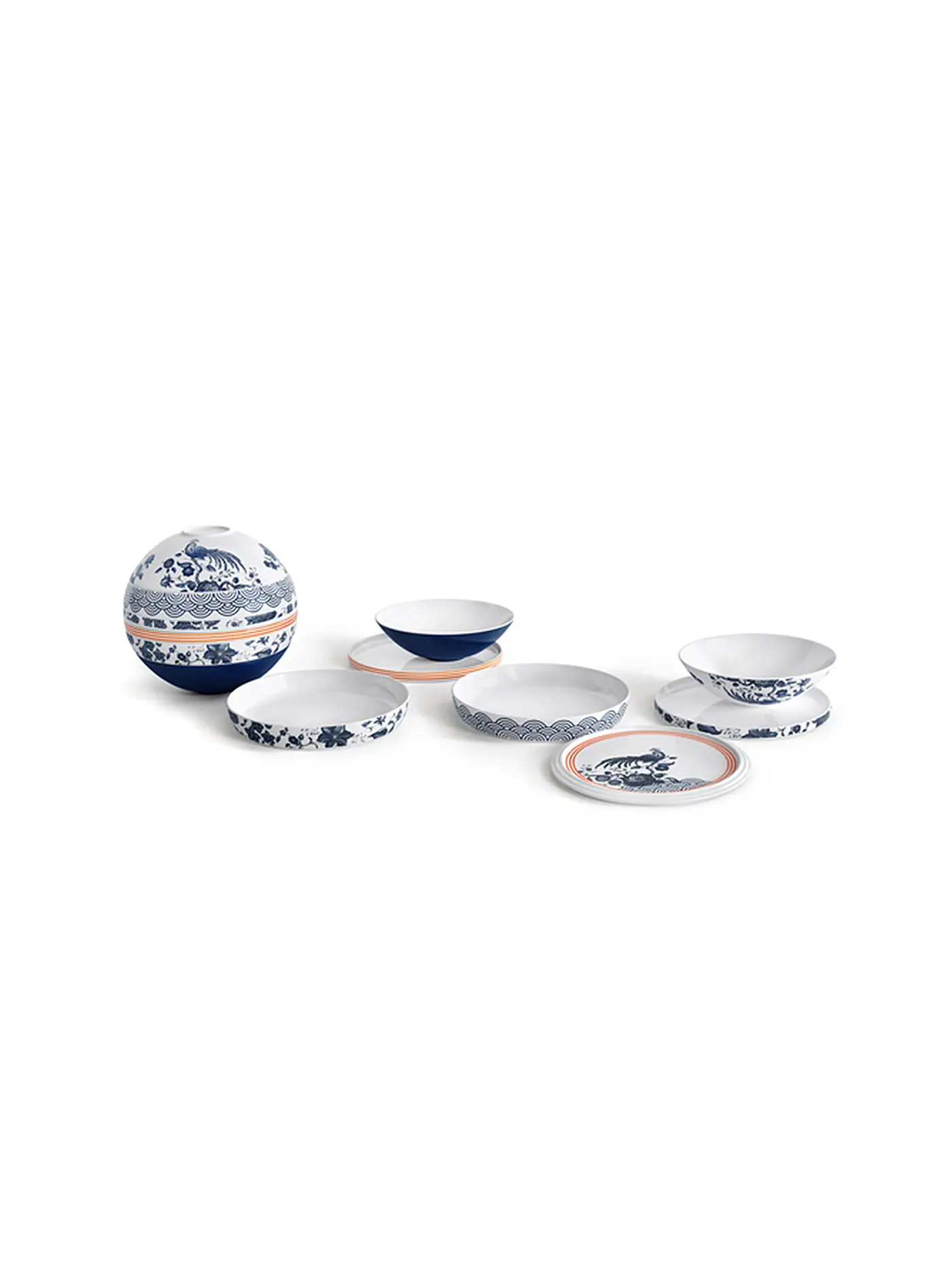VILLEROY & BOCH | Geschirrset 7-teilig LA BOULE Iconic Paradiso | dunkelblau