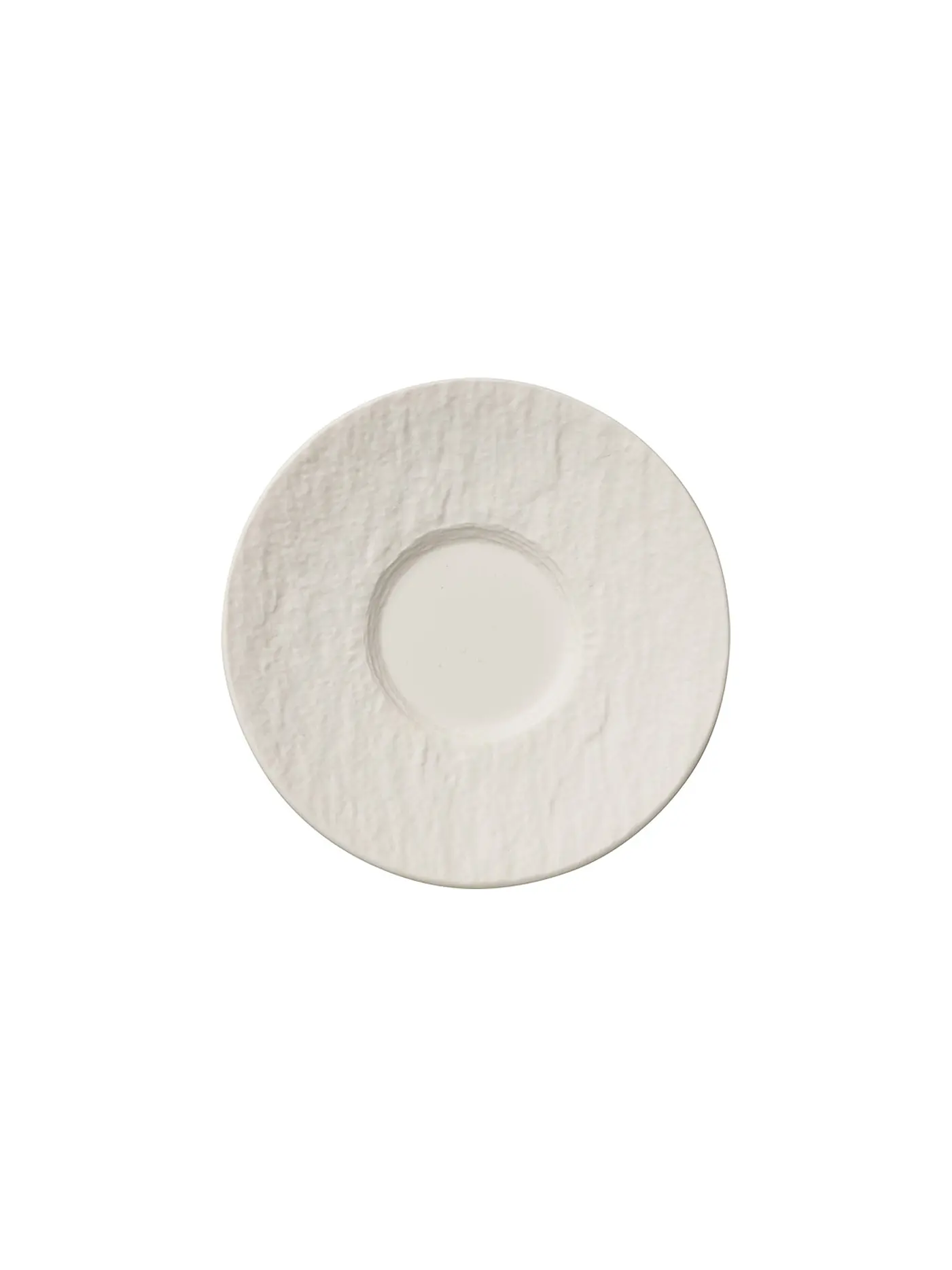 VILLEROY & BOCH | Mokka-/Espresso Untertasse "Manufacture Rock" 12cm (Blanc) | weiss