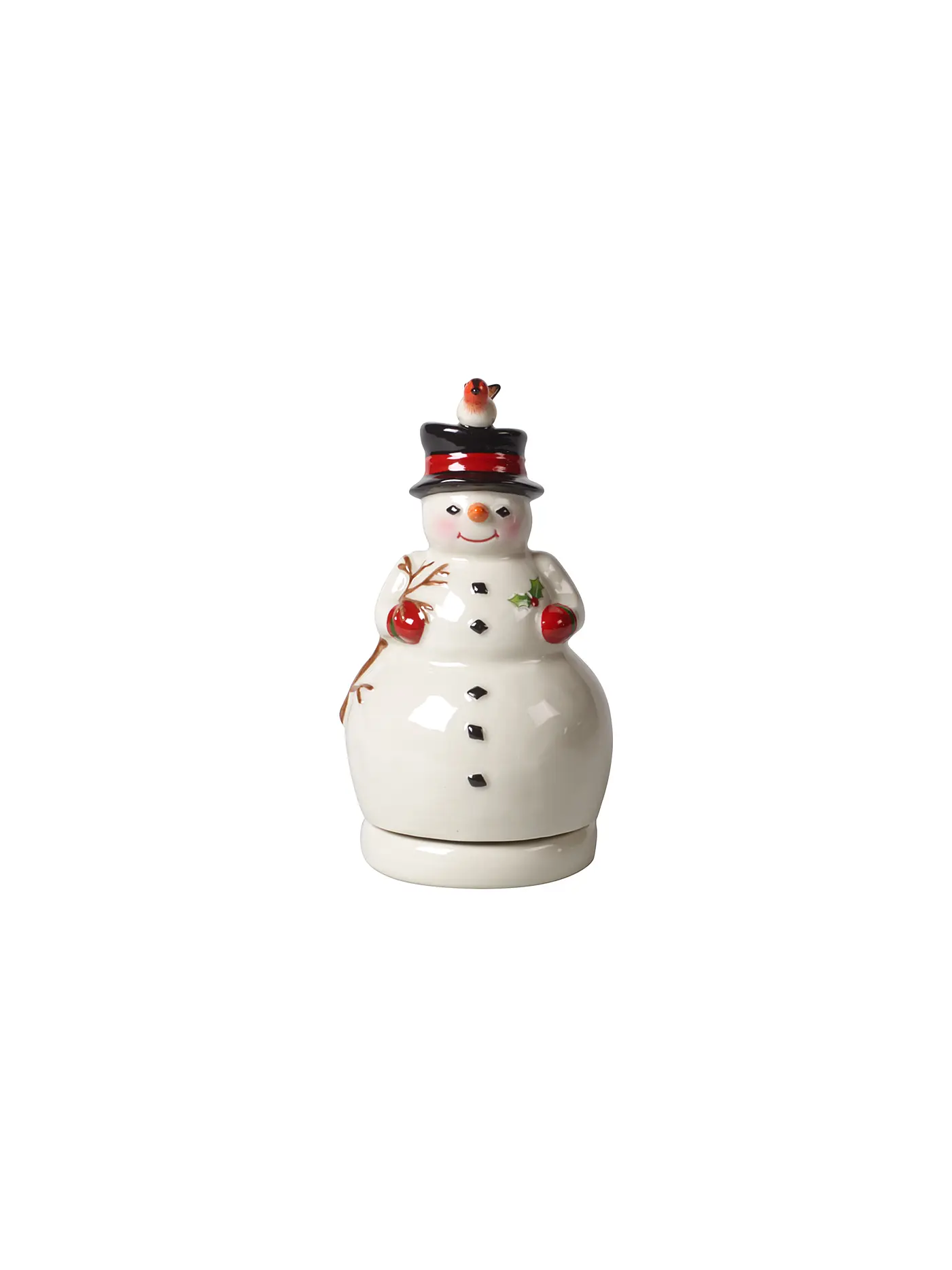 VILLEROY & BOCH | Nostalgic Melody - Schneemann drehend 8x8x15cm | bunt