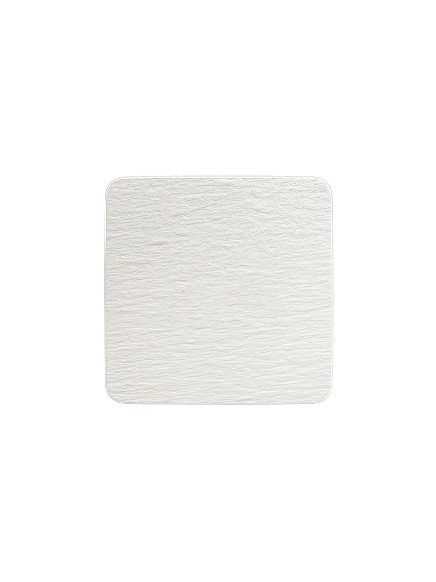 VILLEROY & BOCH | Servierplatte quadratisch Gourmet Manufacture Rock Blanc 32,5x32,5cm | weiss