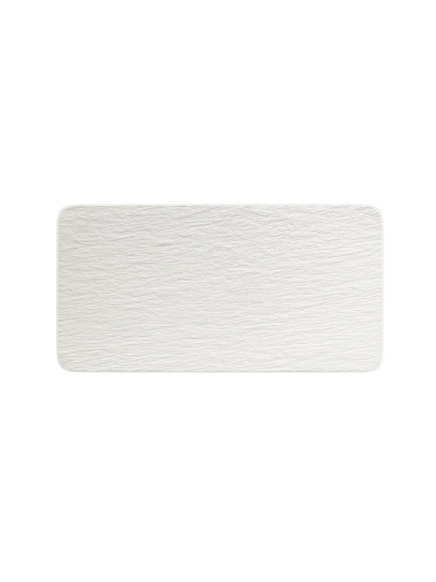 VILLEROY & BOCH | Servierplatte rechteckig Manufacture Rock Blanc 35x18cm | weiss