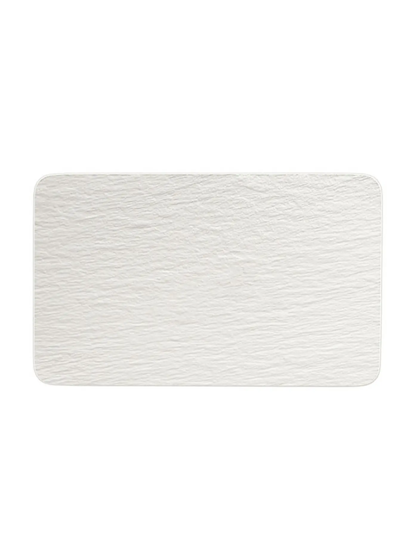 VILLEROY & BOCH | Teller rechteckig Manufacture Rock Blanc 28x17cm | weiss