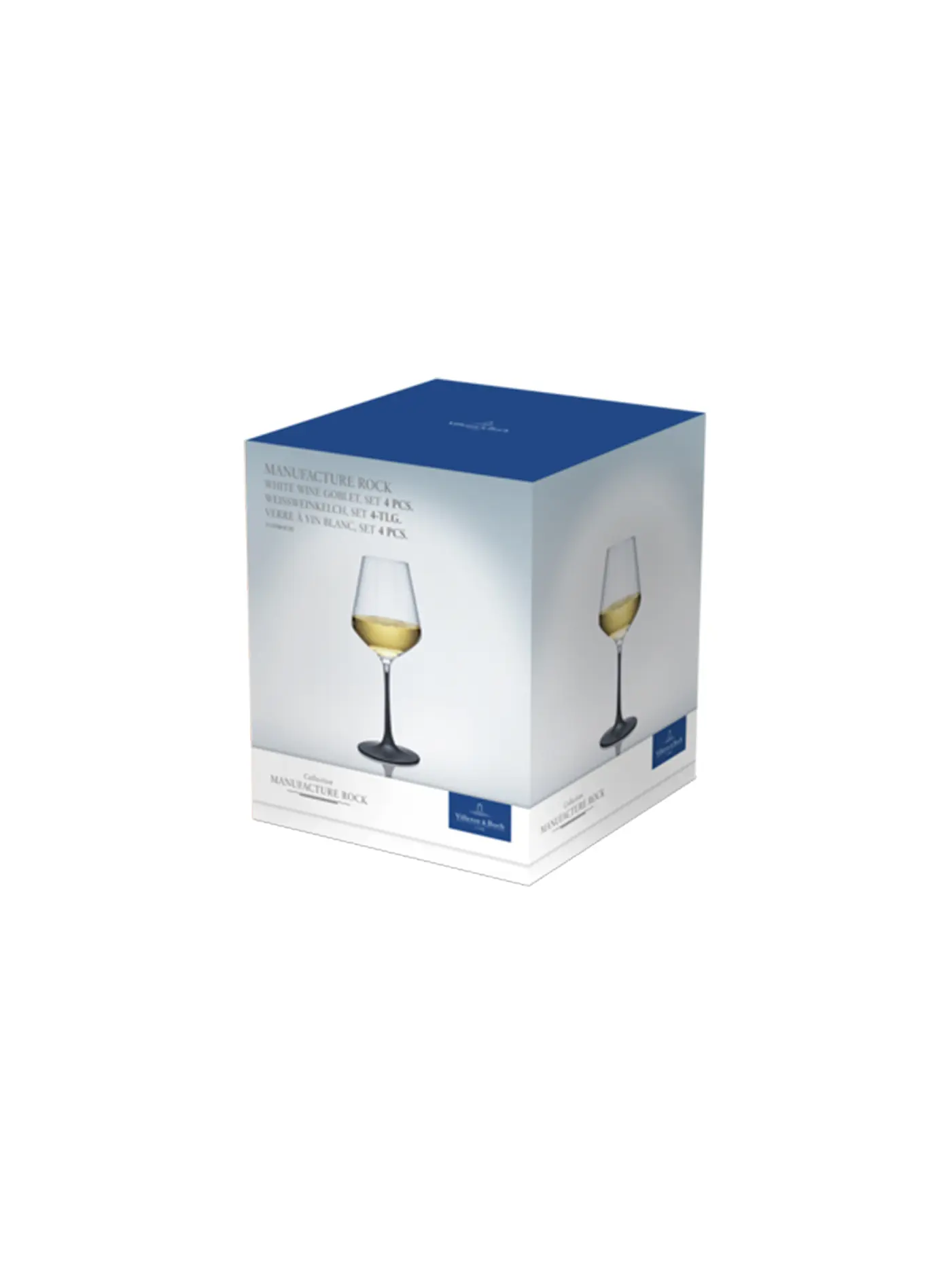 VILLEROY & BOCH | Weissweinglas Manufacture Rock 4er 380ml | transparent