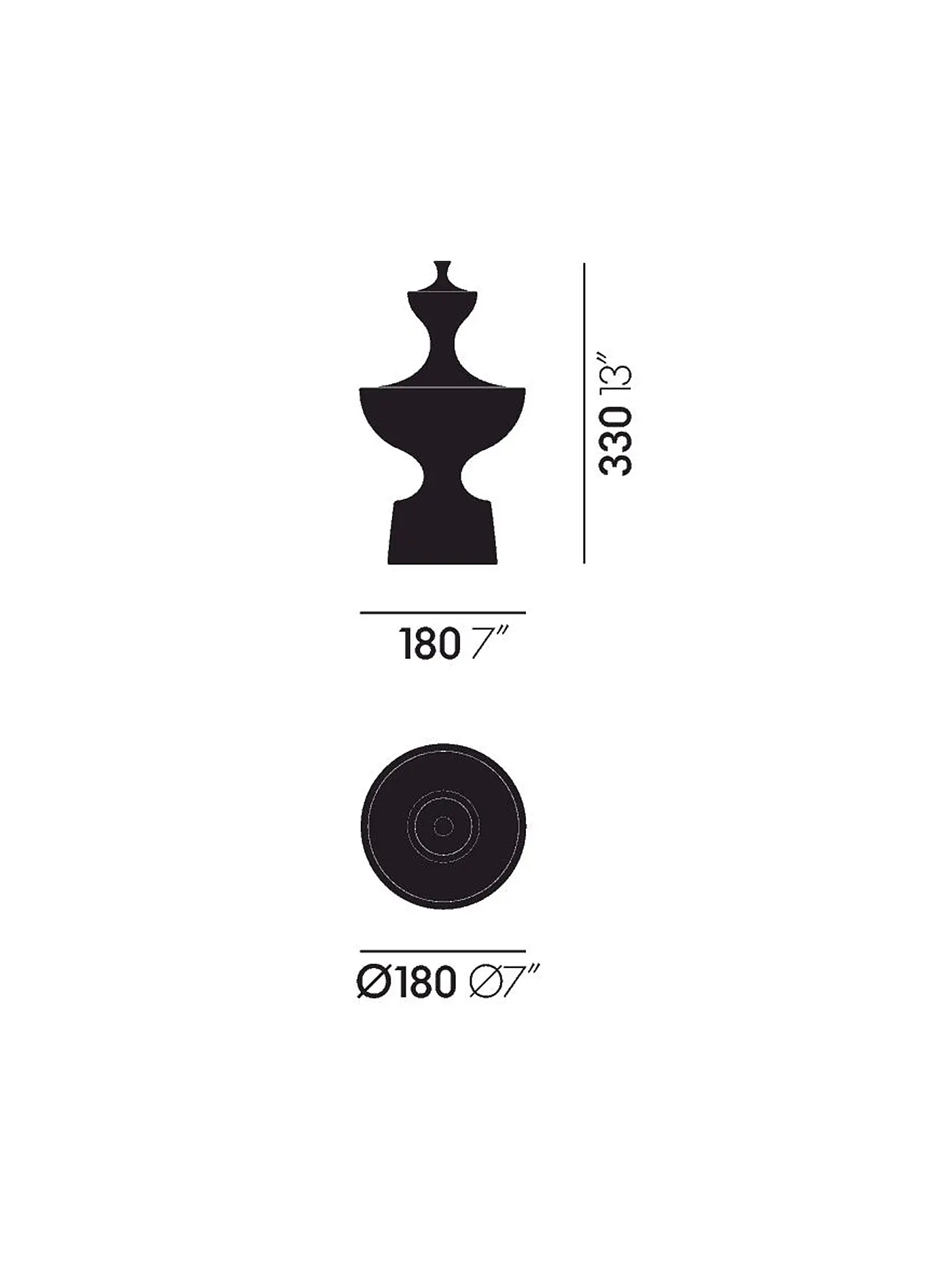 VITRA | Keramik Containers Girard No.1 Dark Aubergine | lila