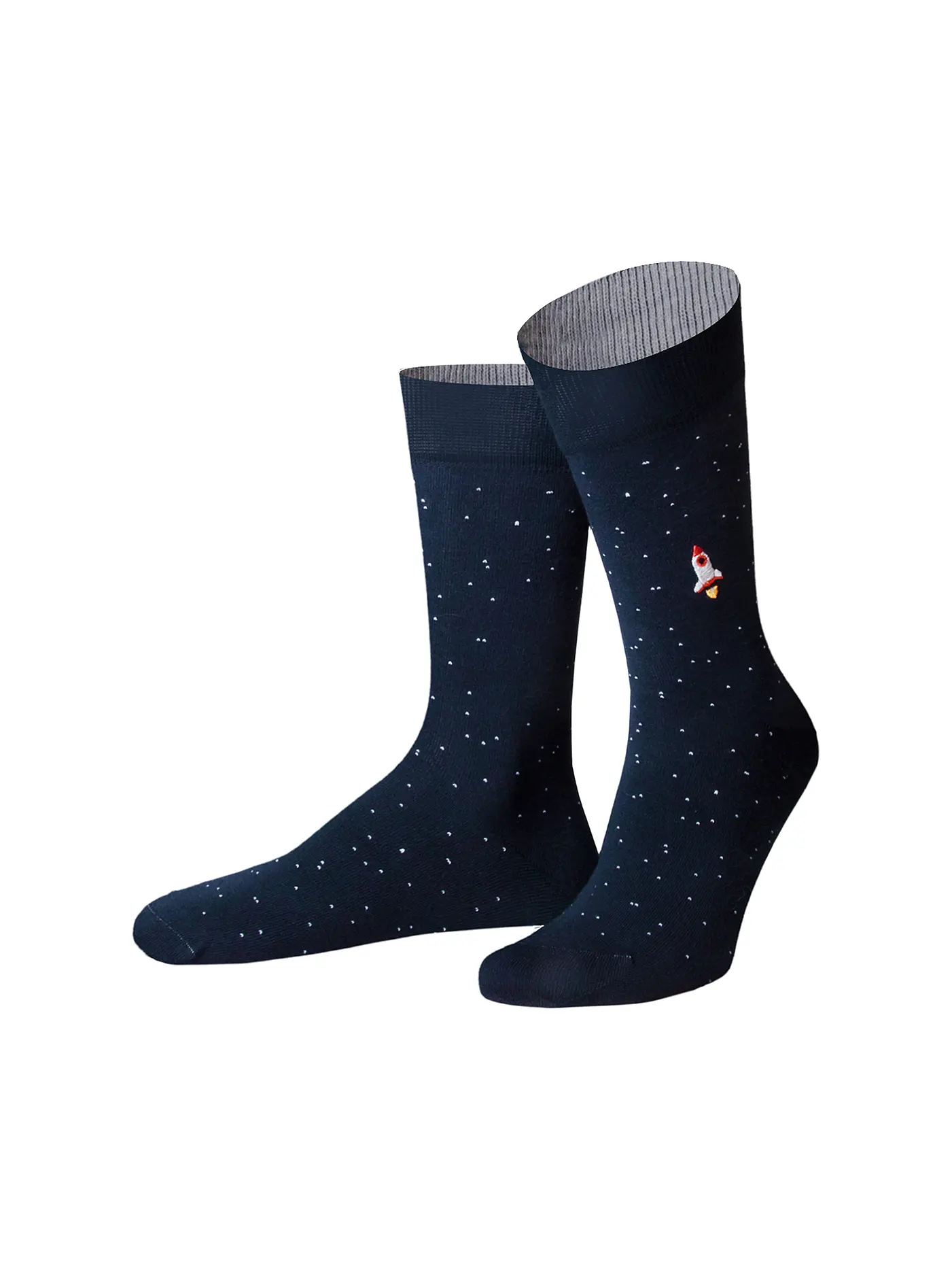 VON JUNGFELD | Socken JAGUAR hellgrau | blau
