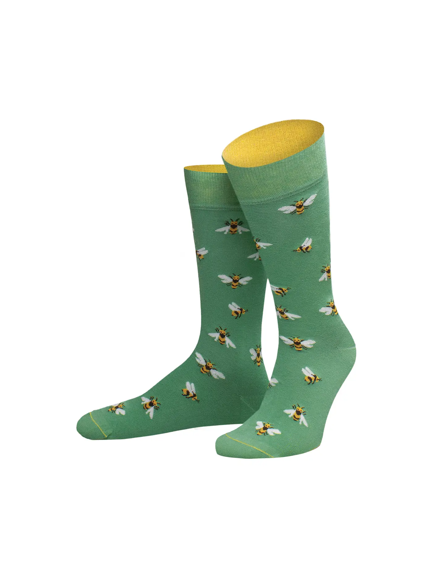 VON JUNGFELD | Socken JAGUAR hellgrau | grün