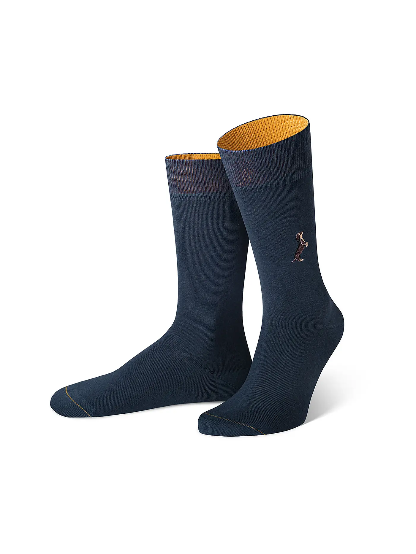 VON JUNGFELD | Socken JAGUAR hellgrau | dunkelblau