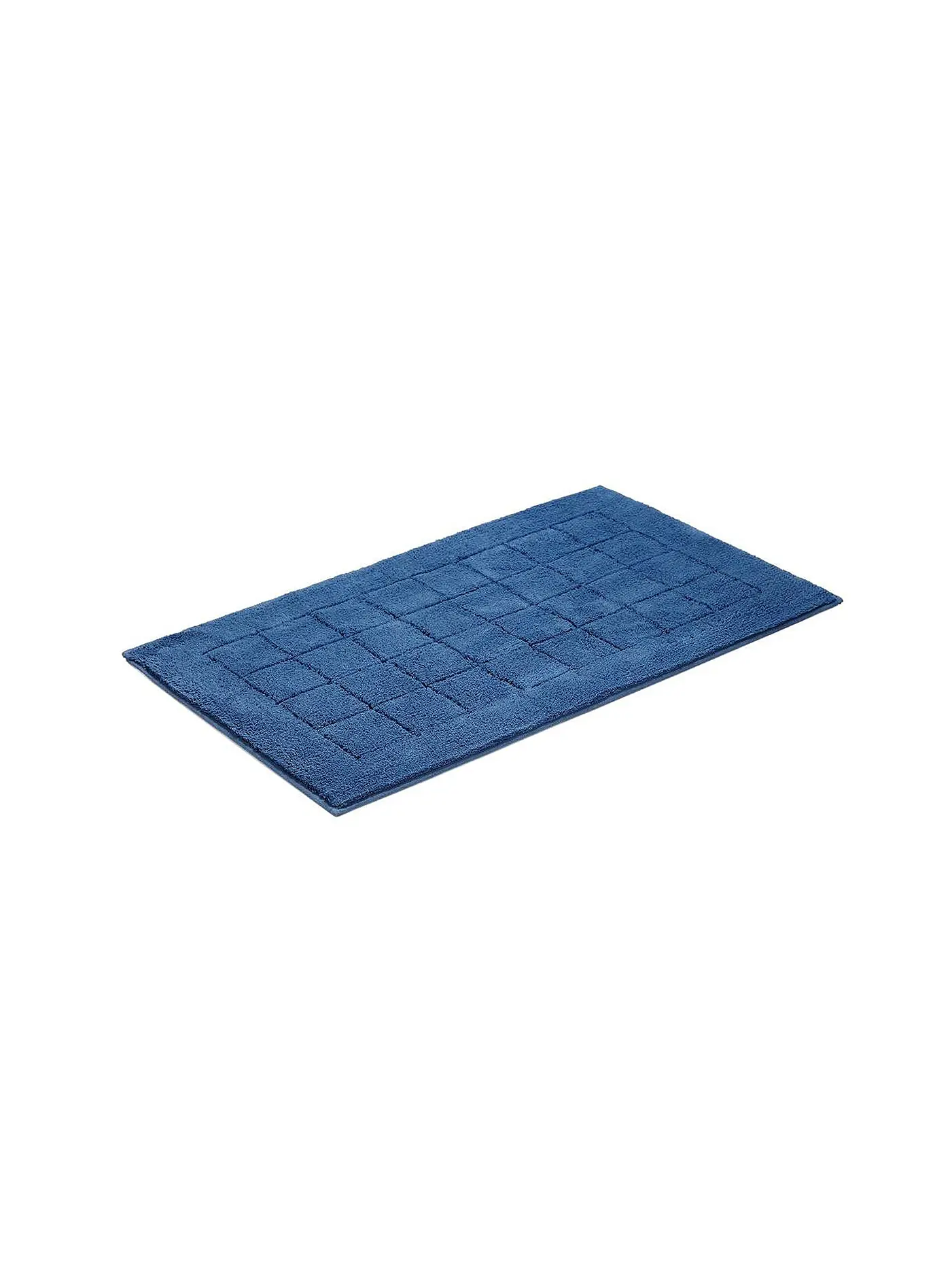 VOSSEN | Badeteppich "Exclusive" 60x100cm (weiss) | blau