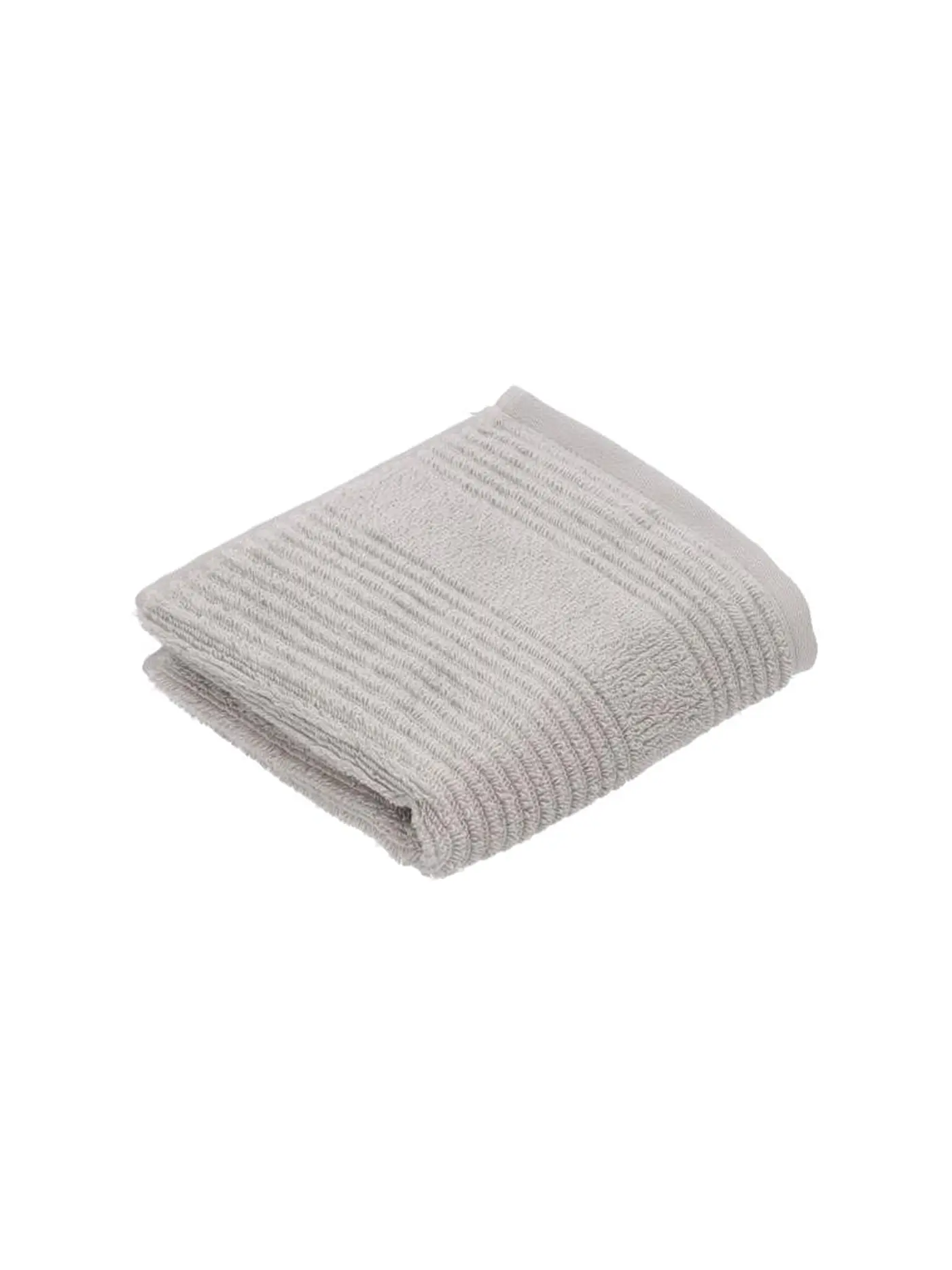 VOSSEN | Gästetuch TOMORROW 30x50cm Dunkelgrau | beige