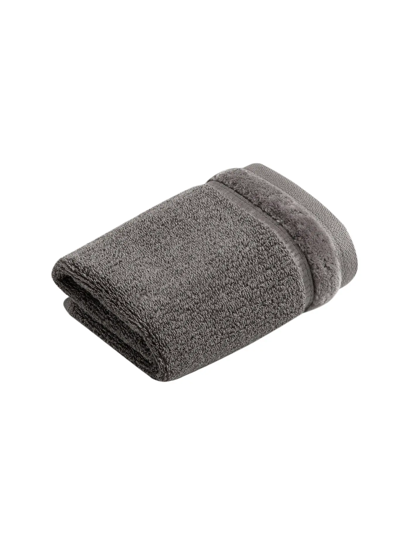 VOSSEN | Seiftuch Pure 30x30cm Toffee | grau