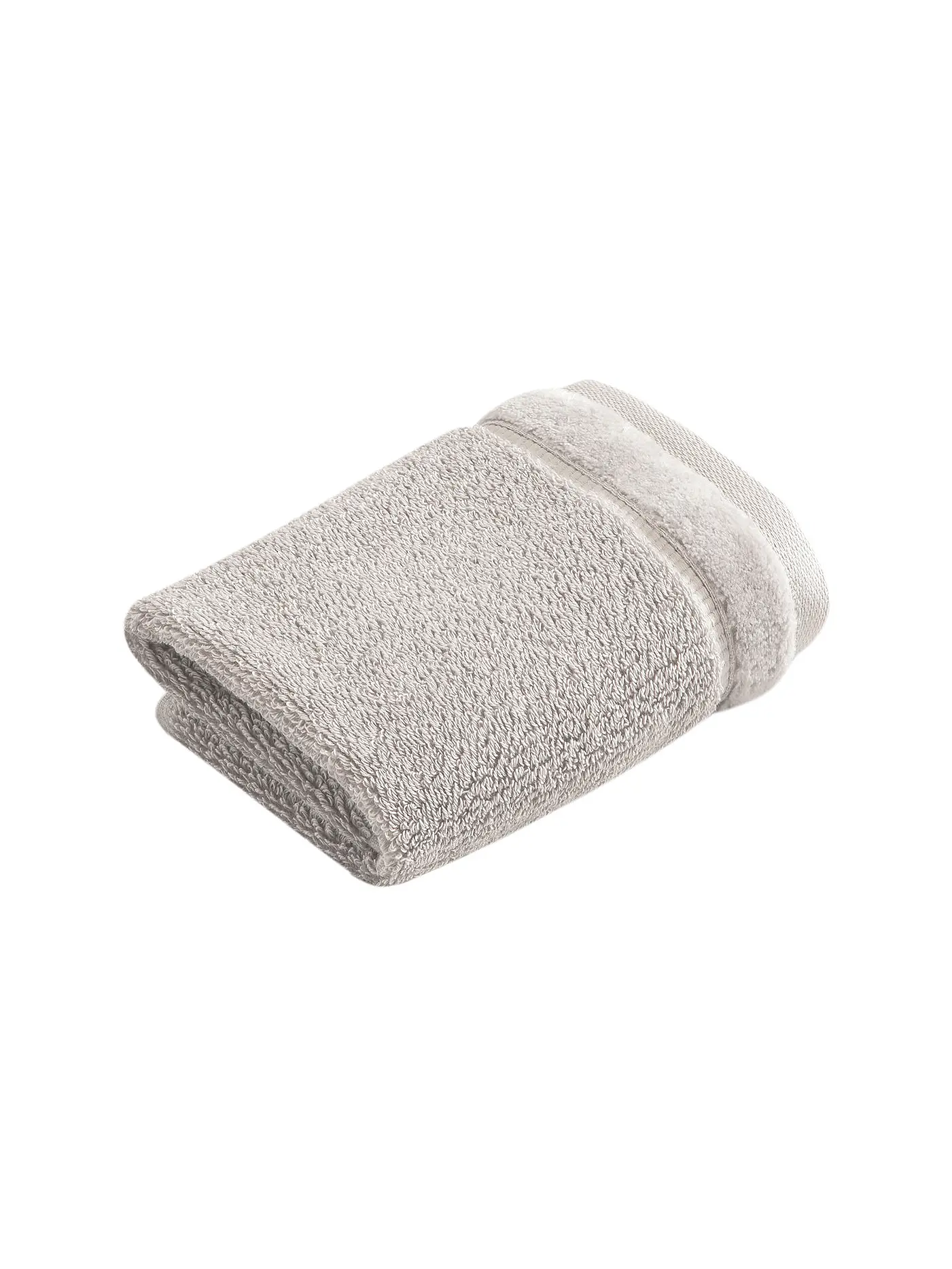 VOSSEN | Seiftuch Pure 30x30cm Toffee | silber
