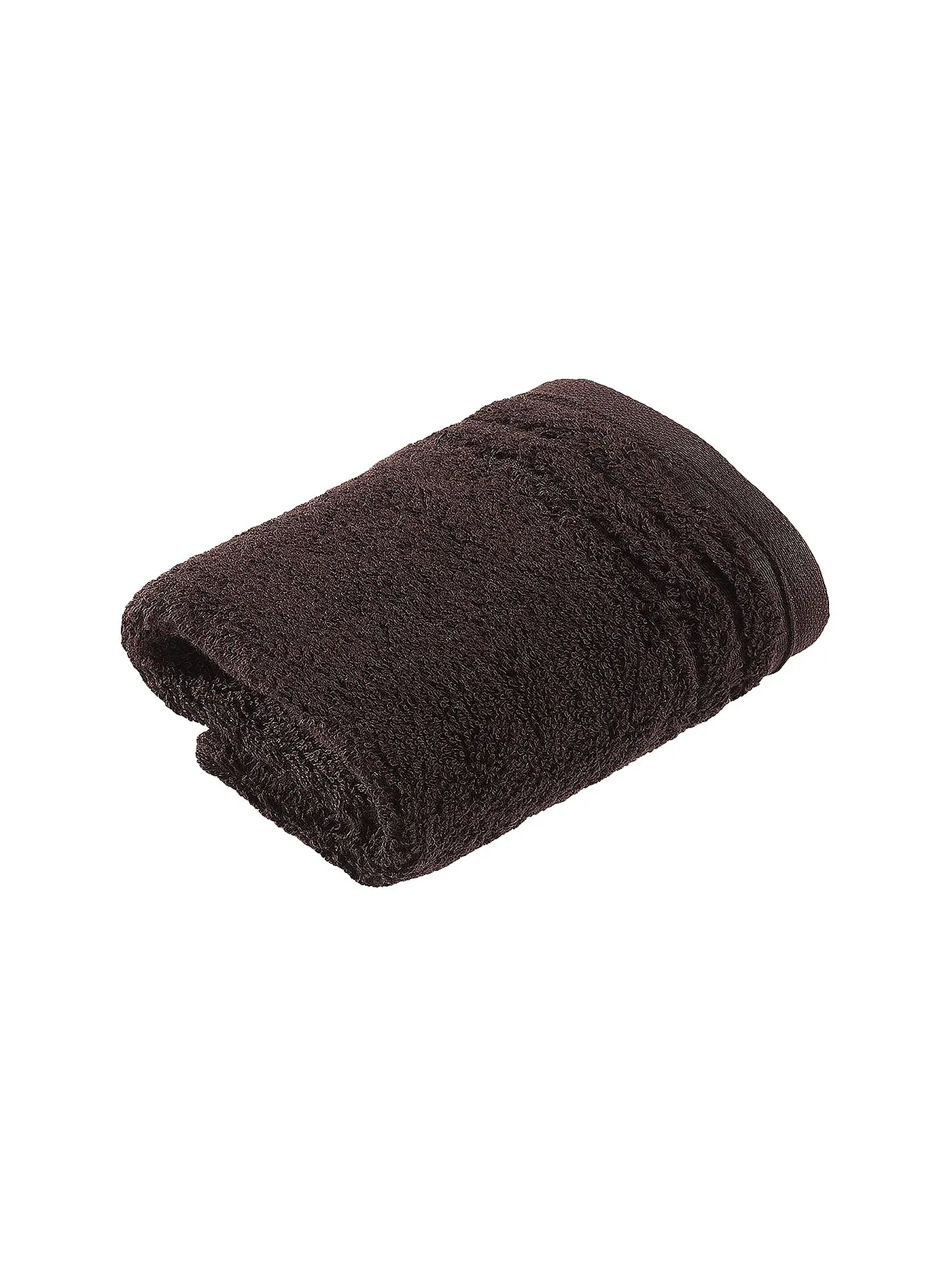 VOSSEN | Seiftuch Vienna Style Supersoft 30x30cm Dark Brown | braun