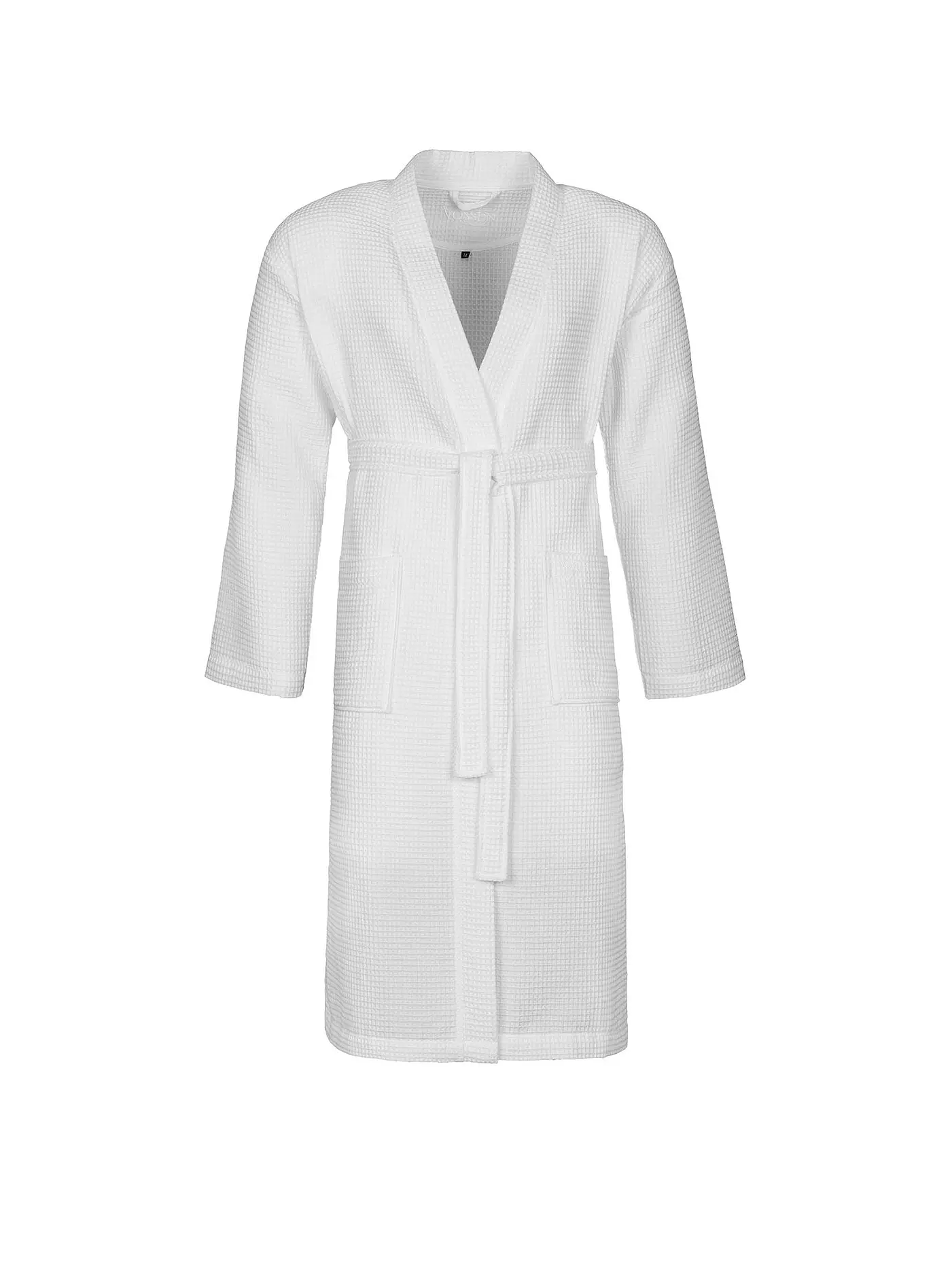 VOSSEN | Unisex - Pique-Bademantel "Wellington" (Weiss) | weiss