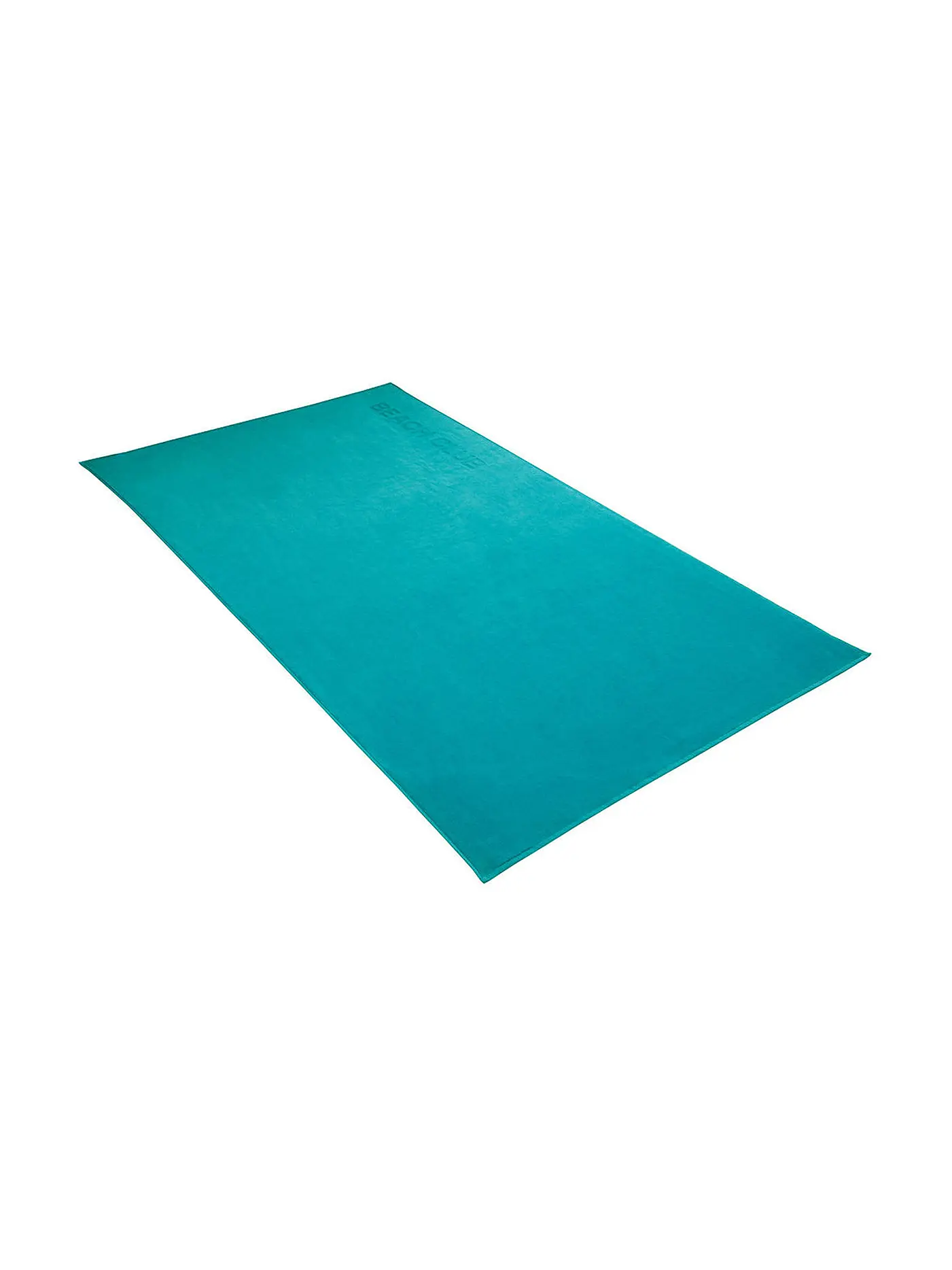 VOSSEN | Velour-Strandtuch "Beach Club" 100x180cm (turquoise) | petrol