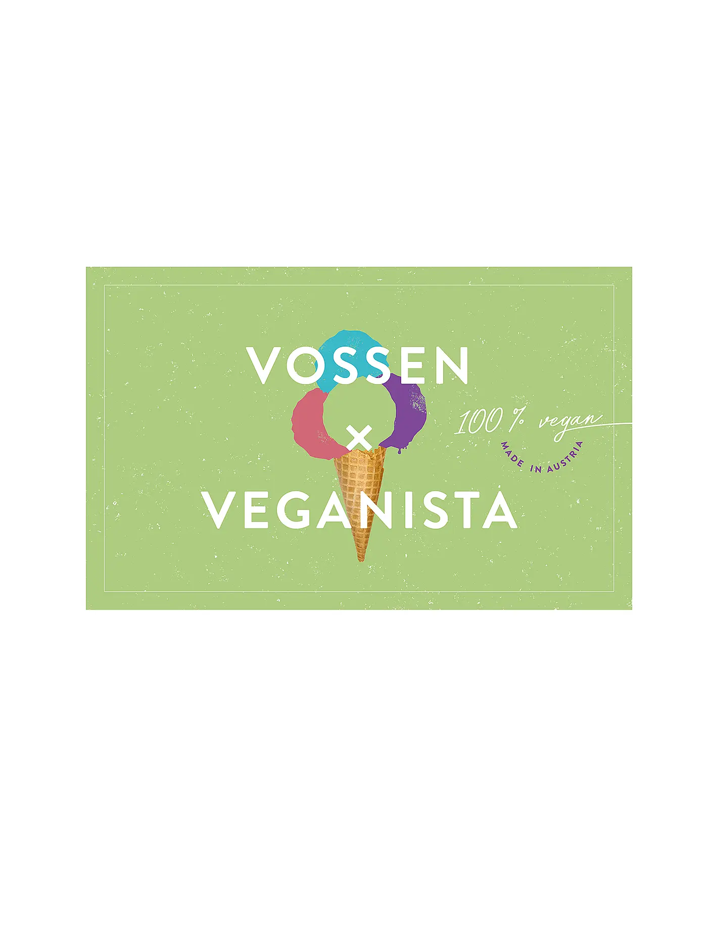VOSSEN | Waschhandschuh 22x16cm VEGANISTA Eis Date | türkis