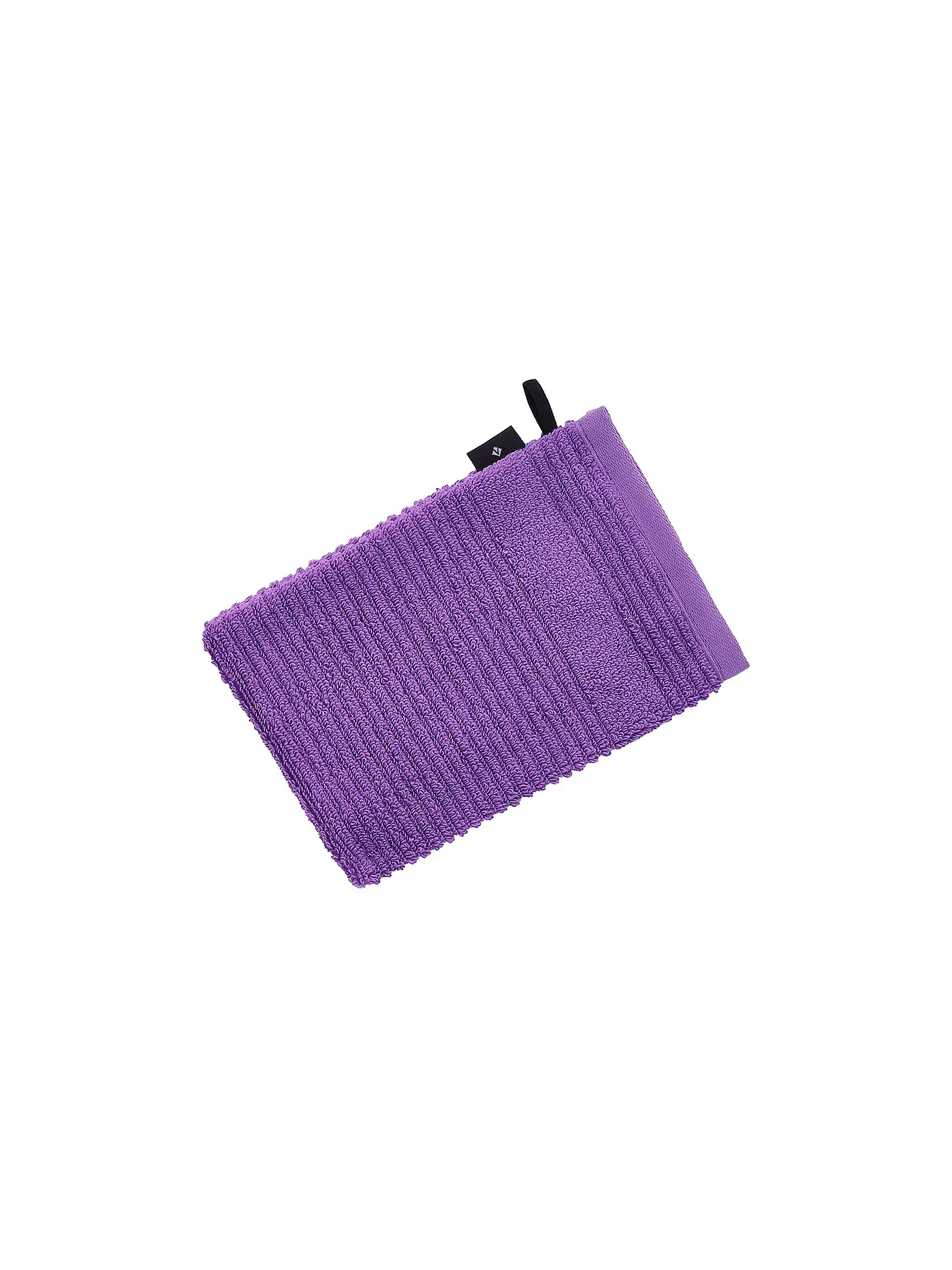 VOSSEN | Waschhandschuh TOMORROW 22x16m Dunkelgrau | lila