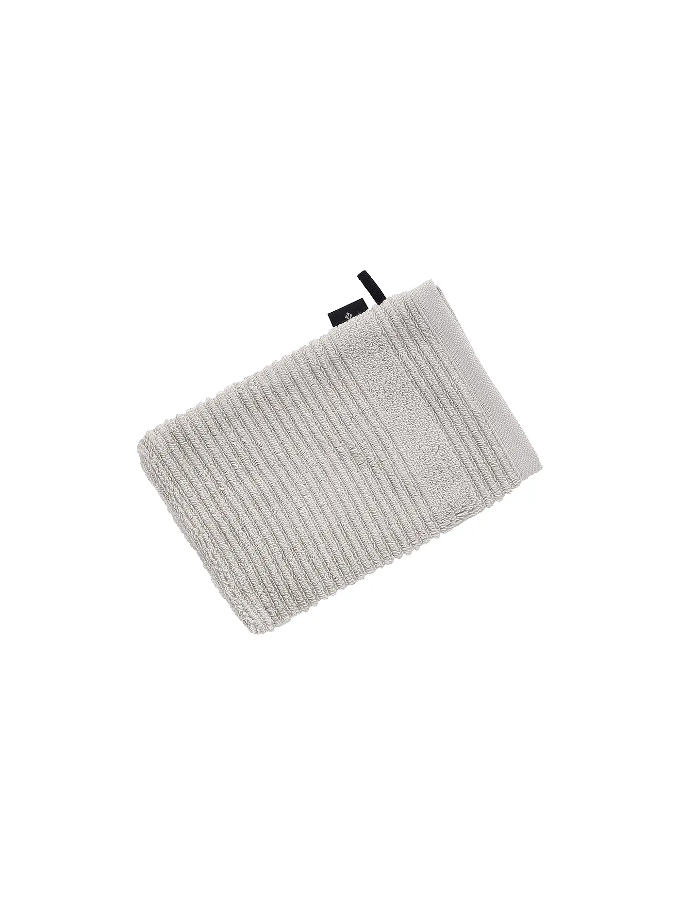 VOSSEN | Waschhandschuh TOMORROW 22x16m Dunkelgrau | beige