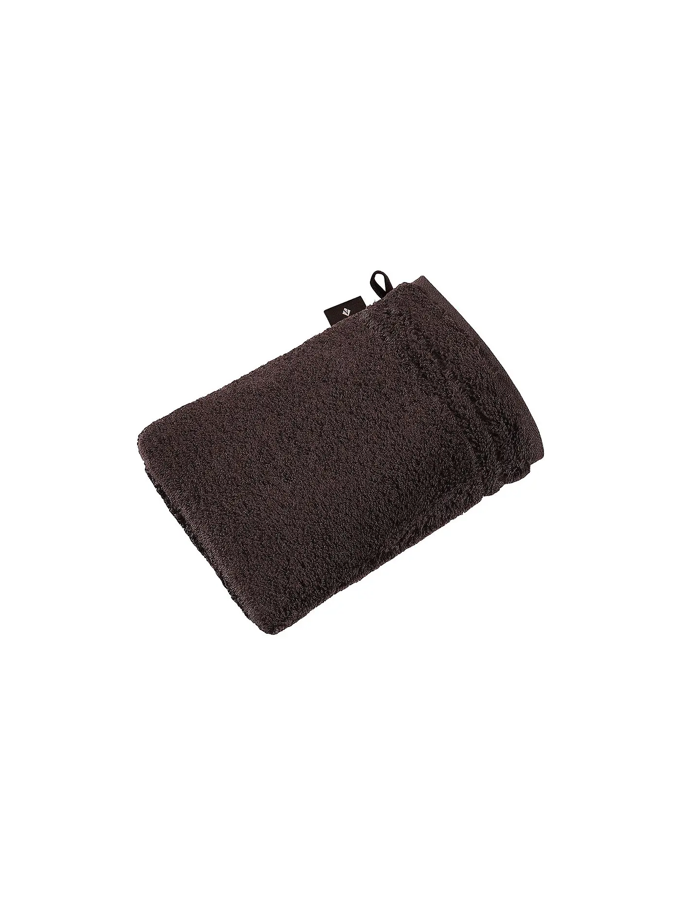 VOSSEN | Waschhandschuh Vienna Style Supersoft 16x22cm Dark Brown | braun