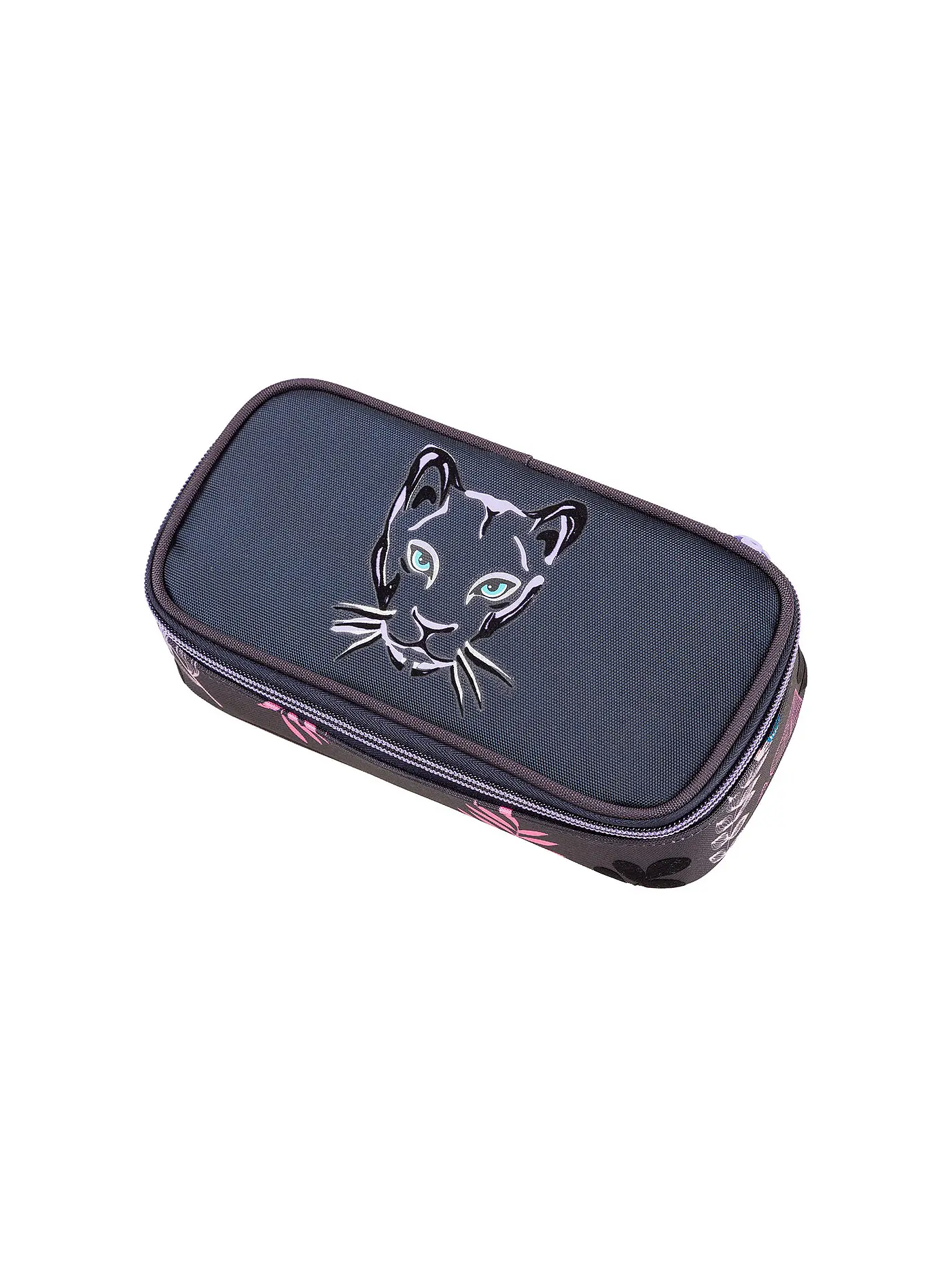 WALKER | Federmappe Pencil Box Jungle Cat | schwarz