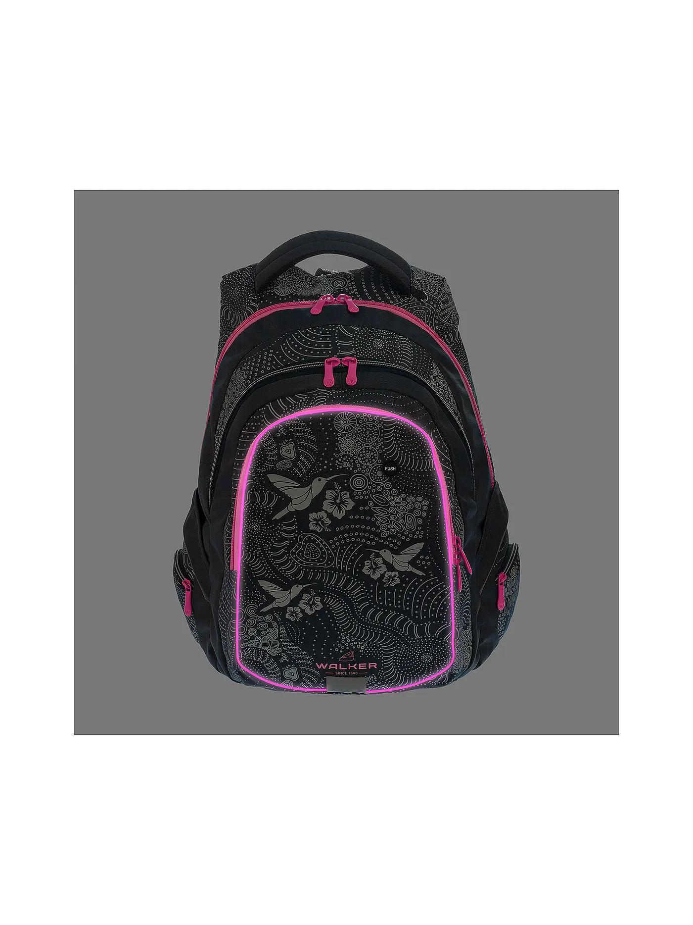 WALKER | Schulrucksack Fame Glow in the Dark Blau | blau