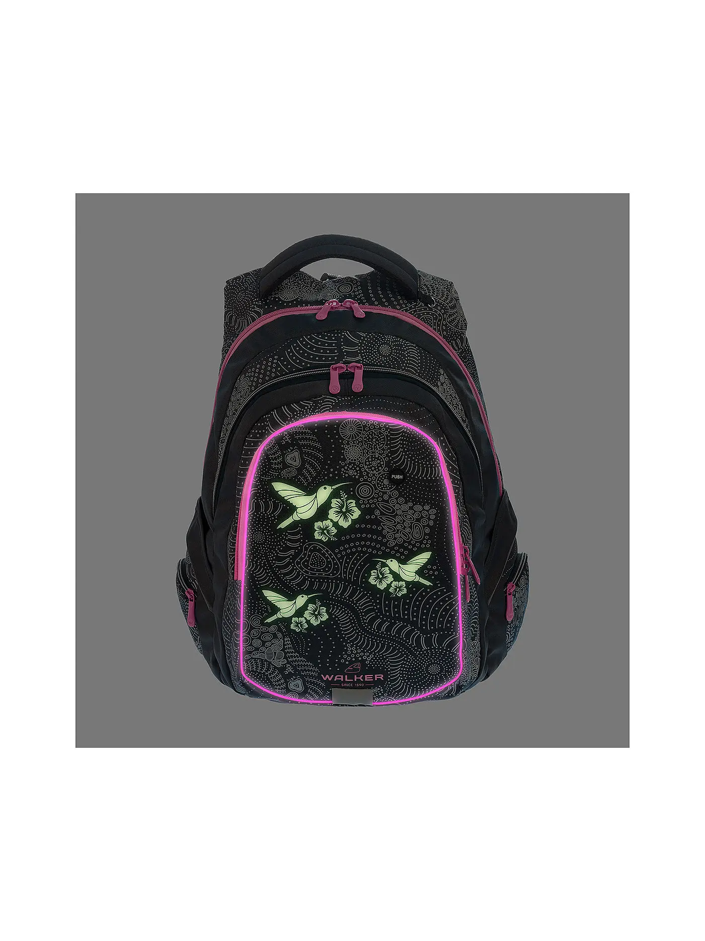 WALKER | Schulrucksack Fame Glow in the Dark Blau | blau