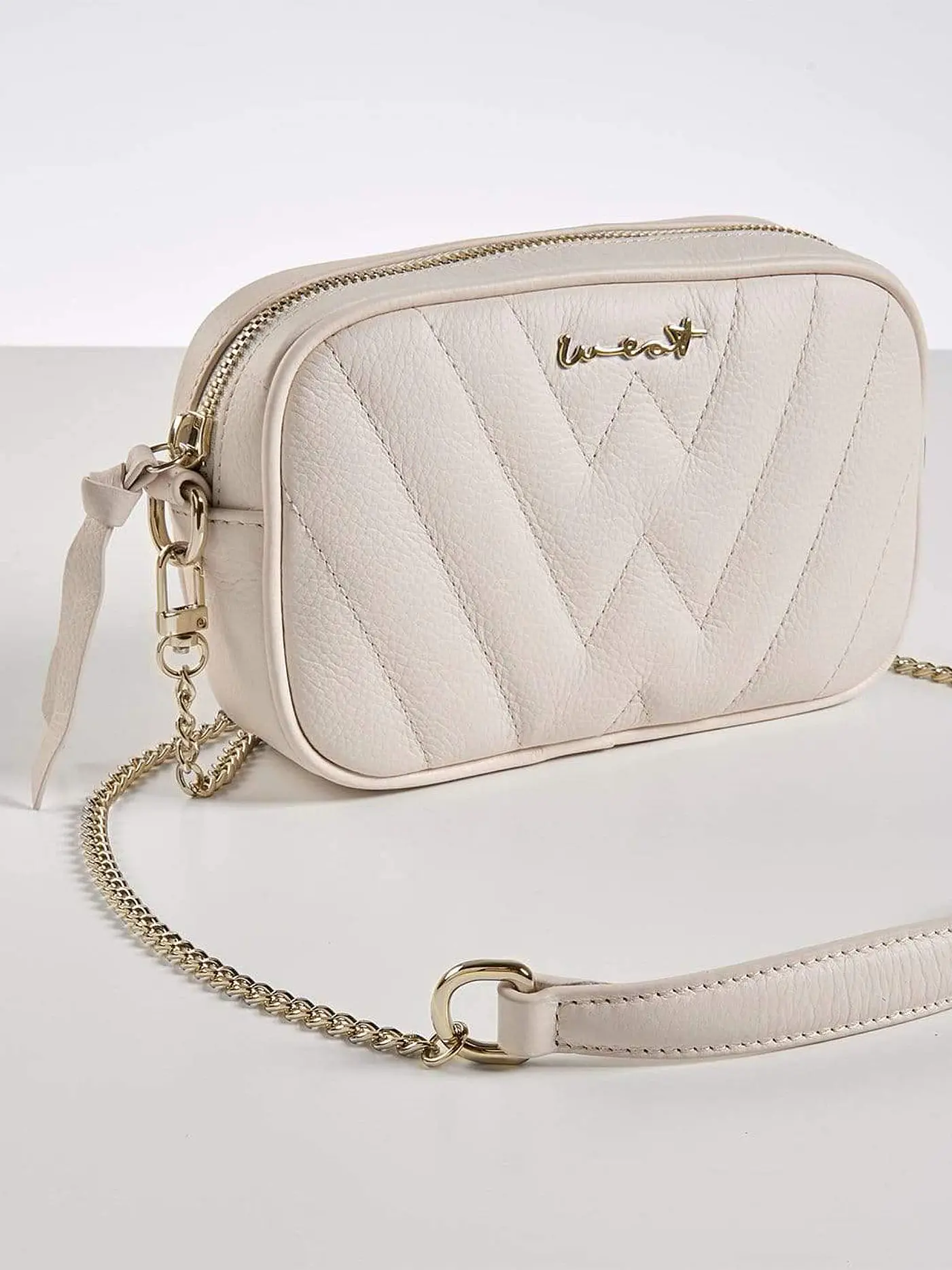 WEAT | Ledertasche - Gürteltasche | weiss