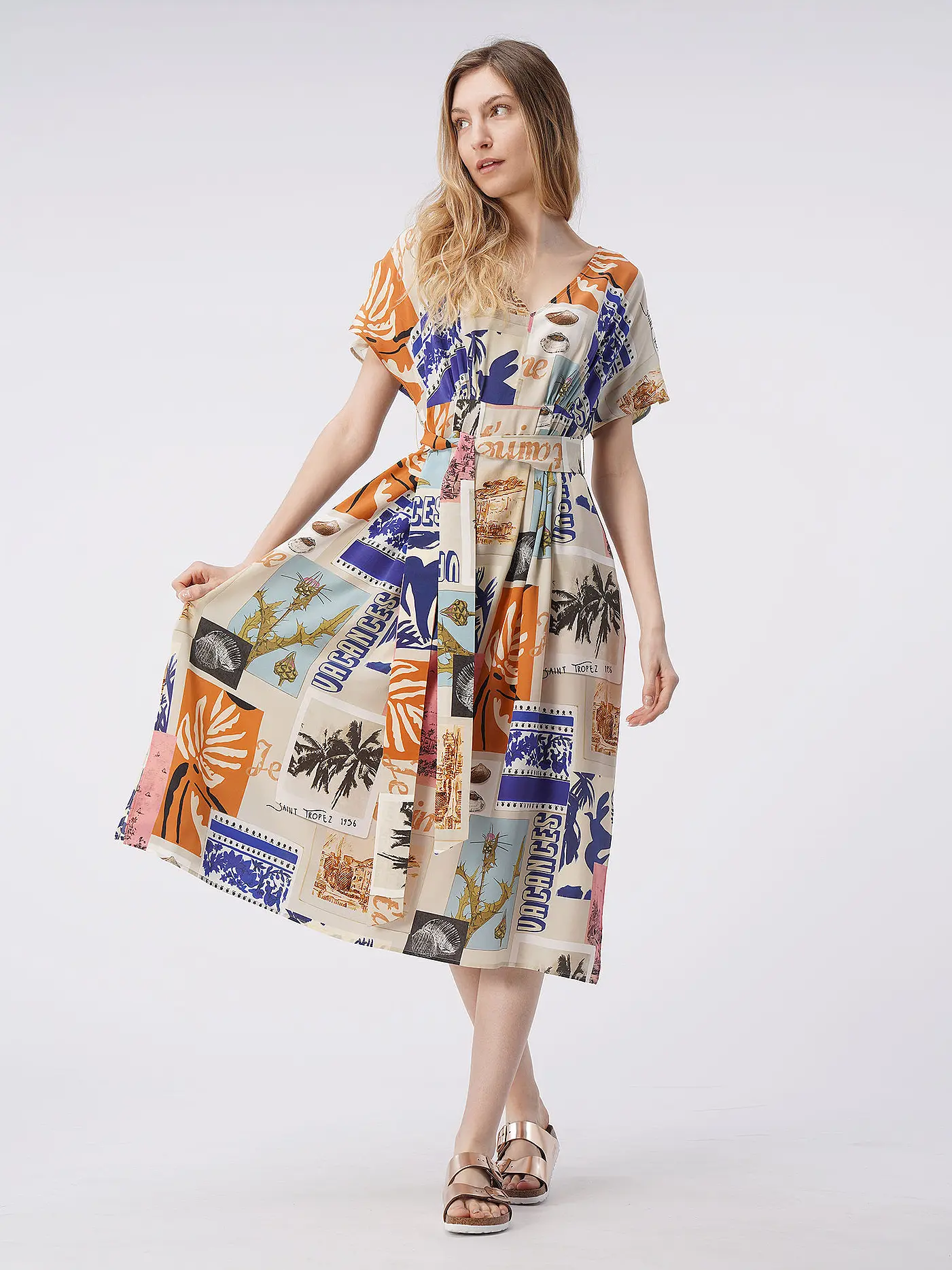 WEEKEND MAX MARA | Seidenkleid CURSORE | beige